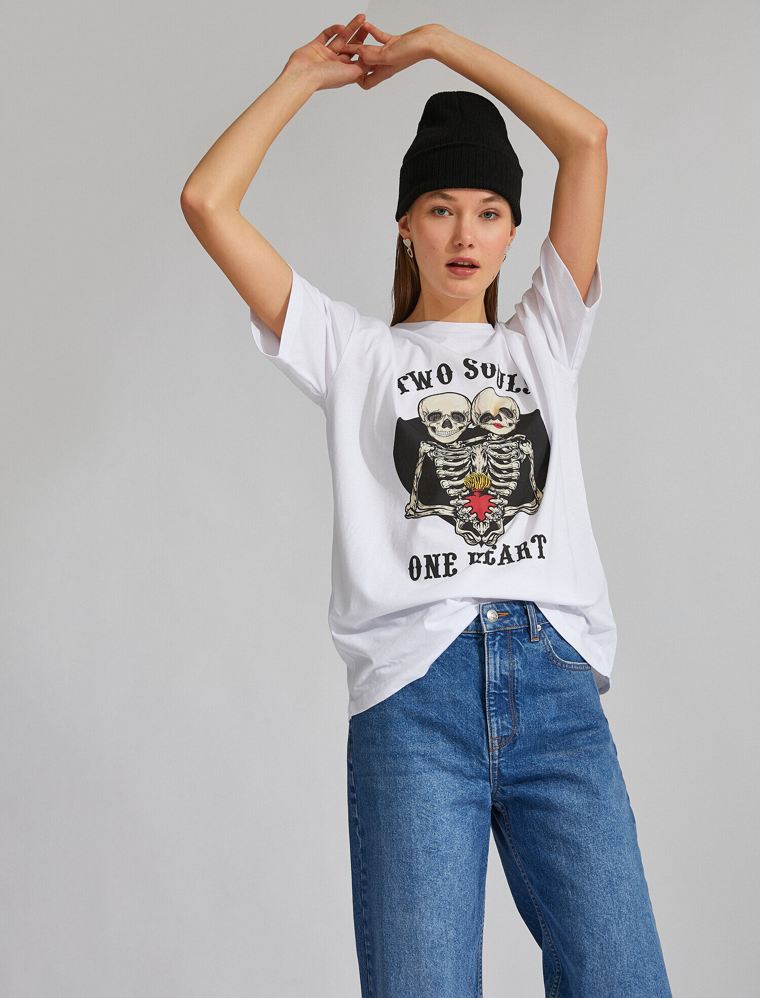   Baskılı Kısa Kollu Tişört