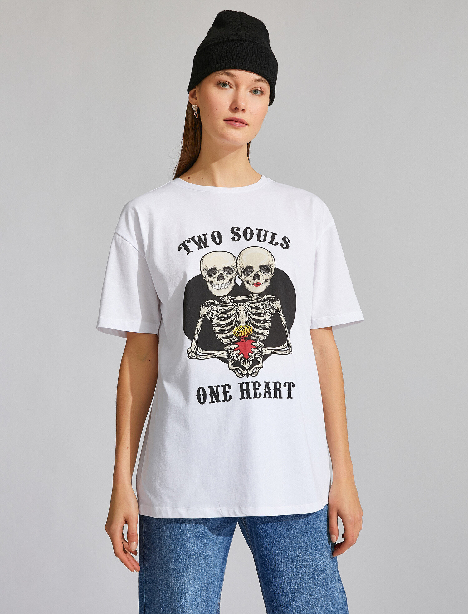   Baskılı Kısa Kollu Tişört