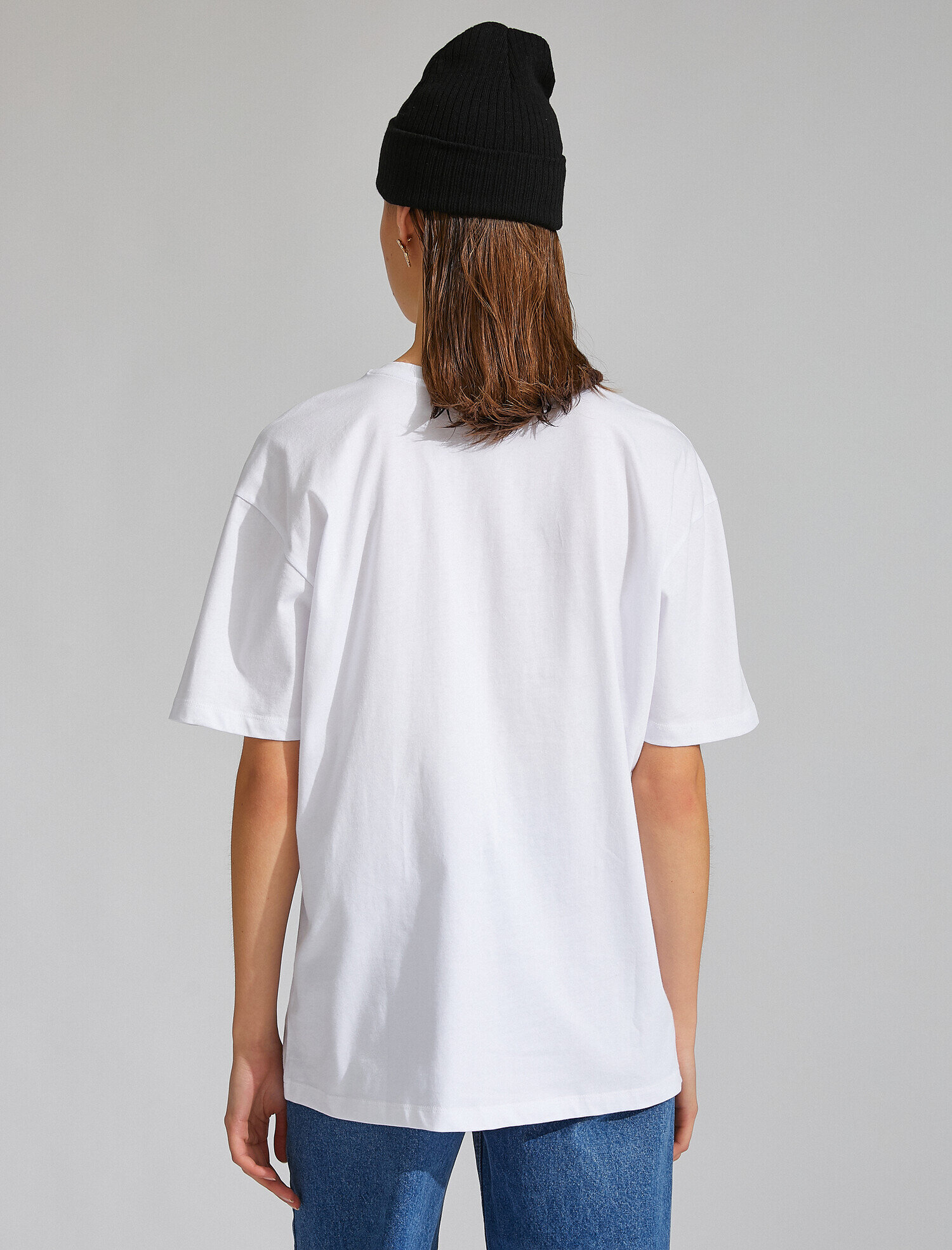   Kısa Kollu Bisiklet Yaka Tişört