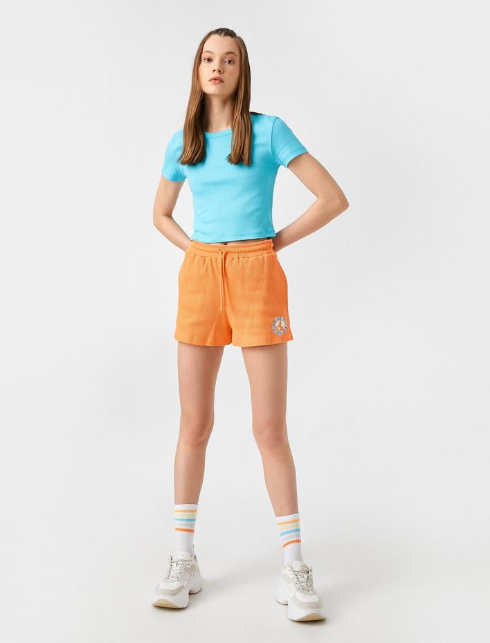  Tshirt Kısa Kollu Bisiklet Yaka Pamuklu