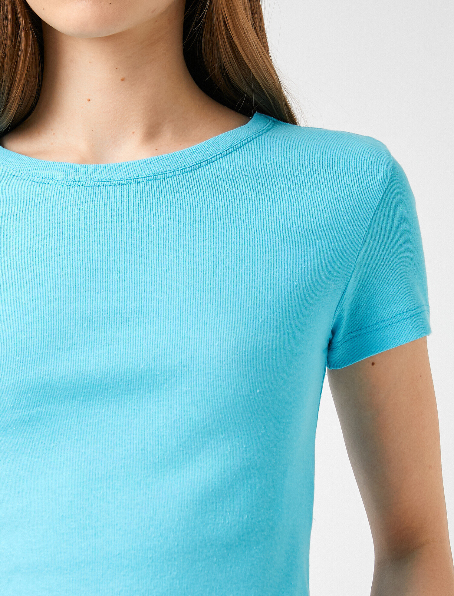   Tshirt Kısa Kollu Bisiklet Yaka Pamuklu