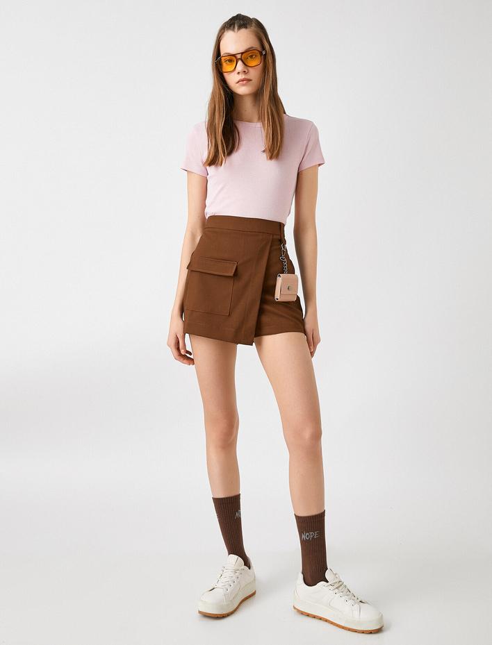  Tshirt Kısa Kollu Bisiklet Yaka Pamuklu