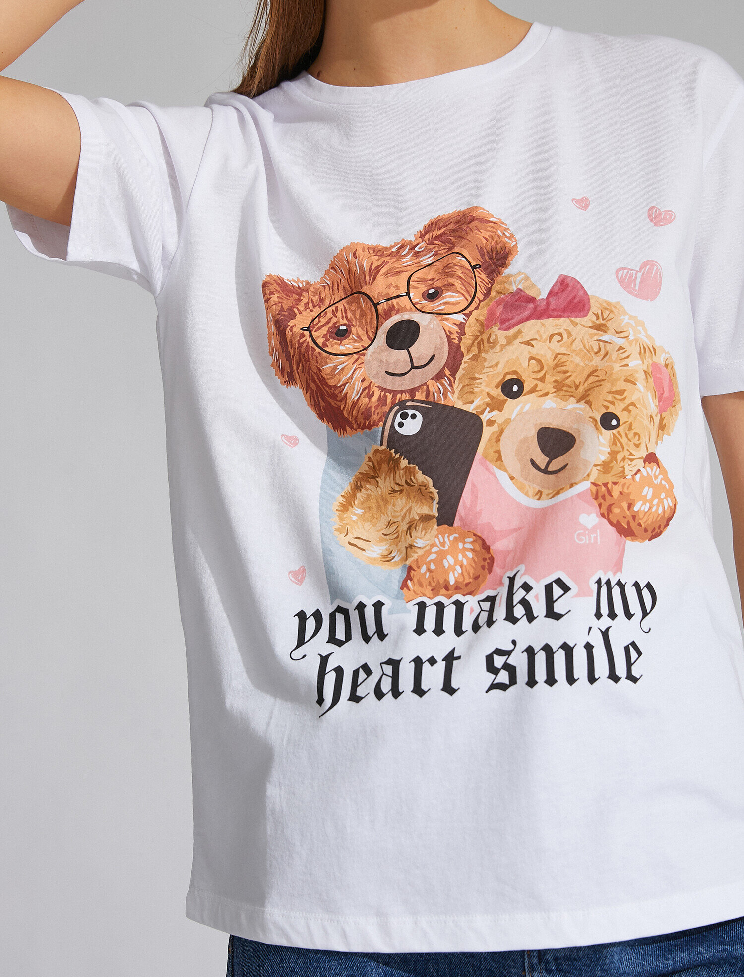   Baskılı Kısa Kollu Tişört