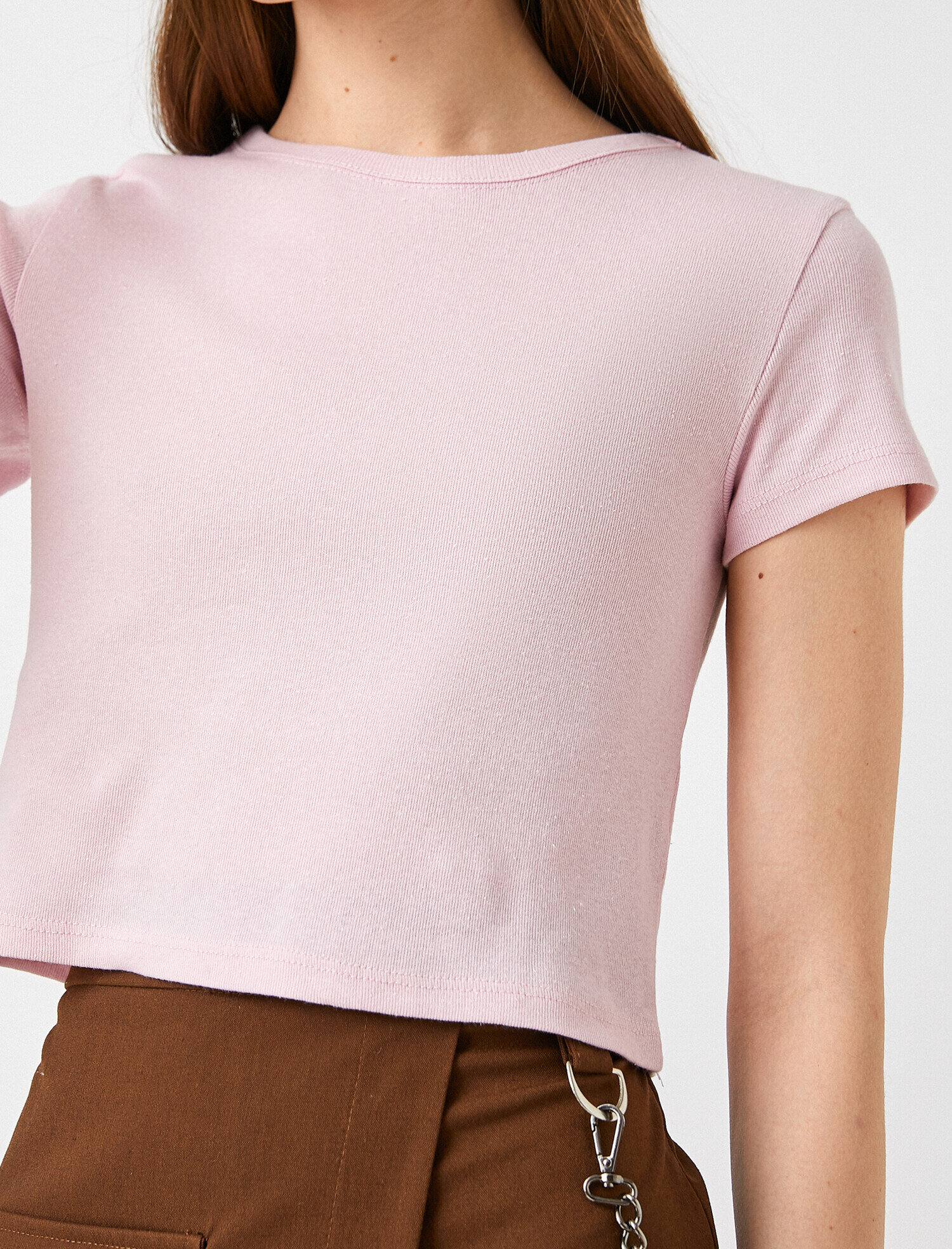   Tshirt Kısa Kollu Bisiklet Yaka Pamuklu