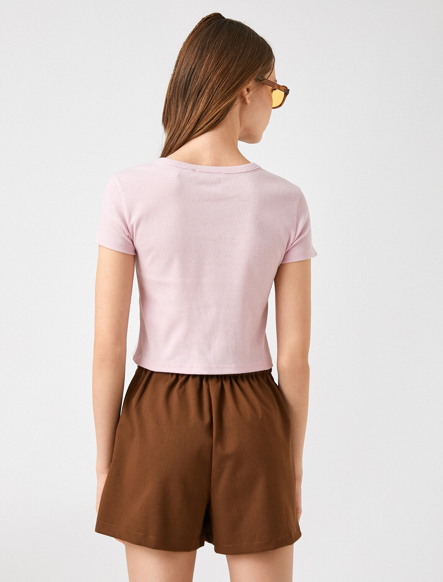   Tshirt Kısa Kollu Bisiklet Yaka Pamuklu