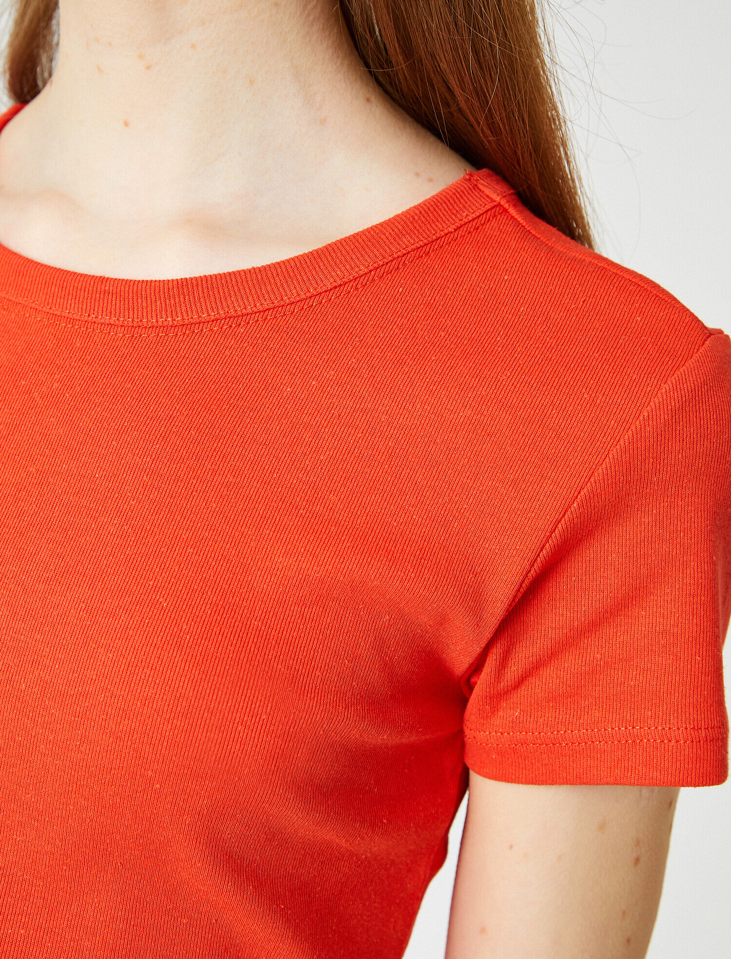   Tshirt Kısa Kollu Bisiklet Yaka Pamuklu