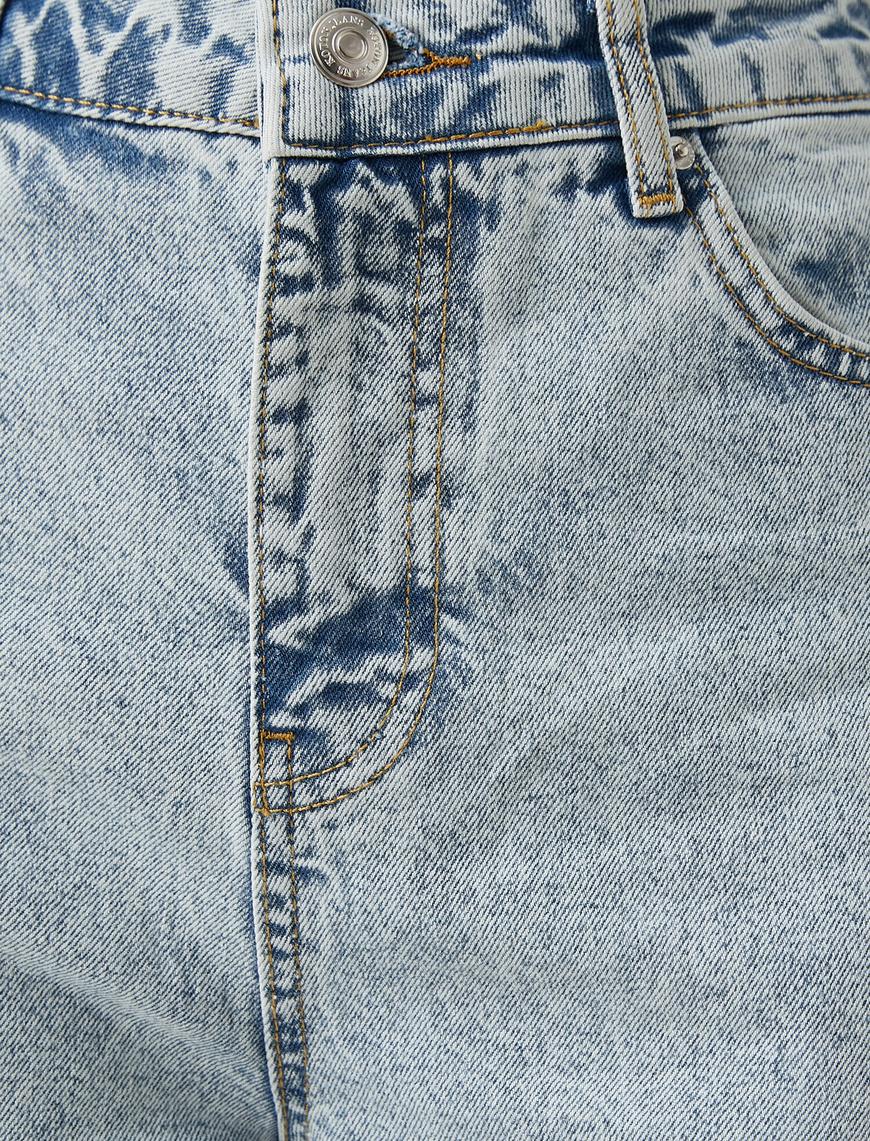   Yüksek Bel Geniş Paça Kot Pantolon - Straight Fit Jean