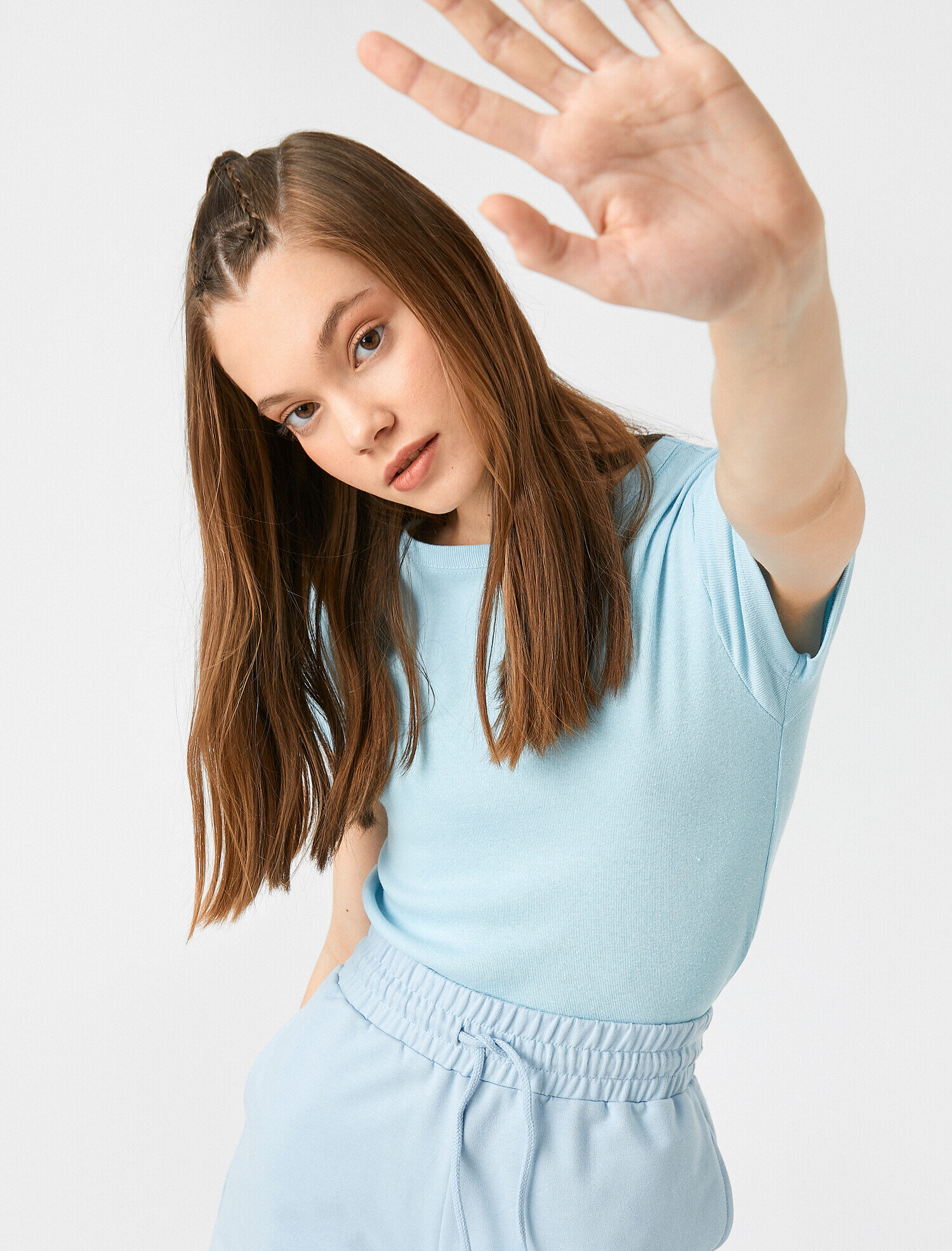   Tshirt Kısa Kollu Bisiklet Yaka Pamuklu