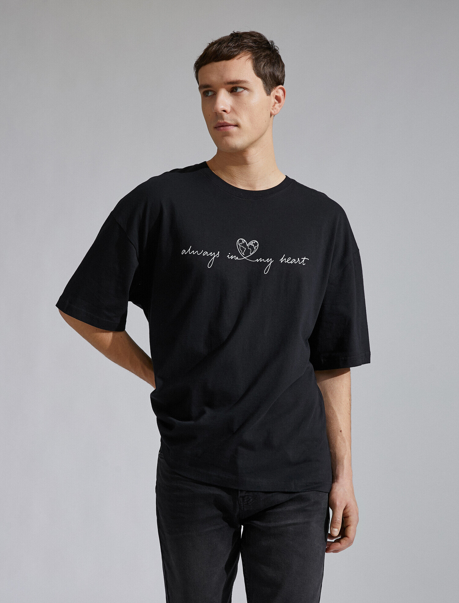   Oversize Baskılı Tişört