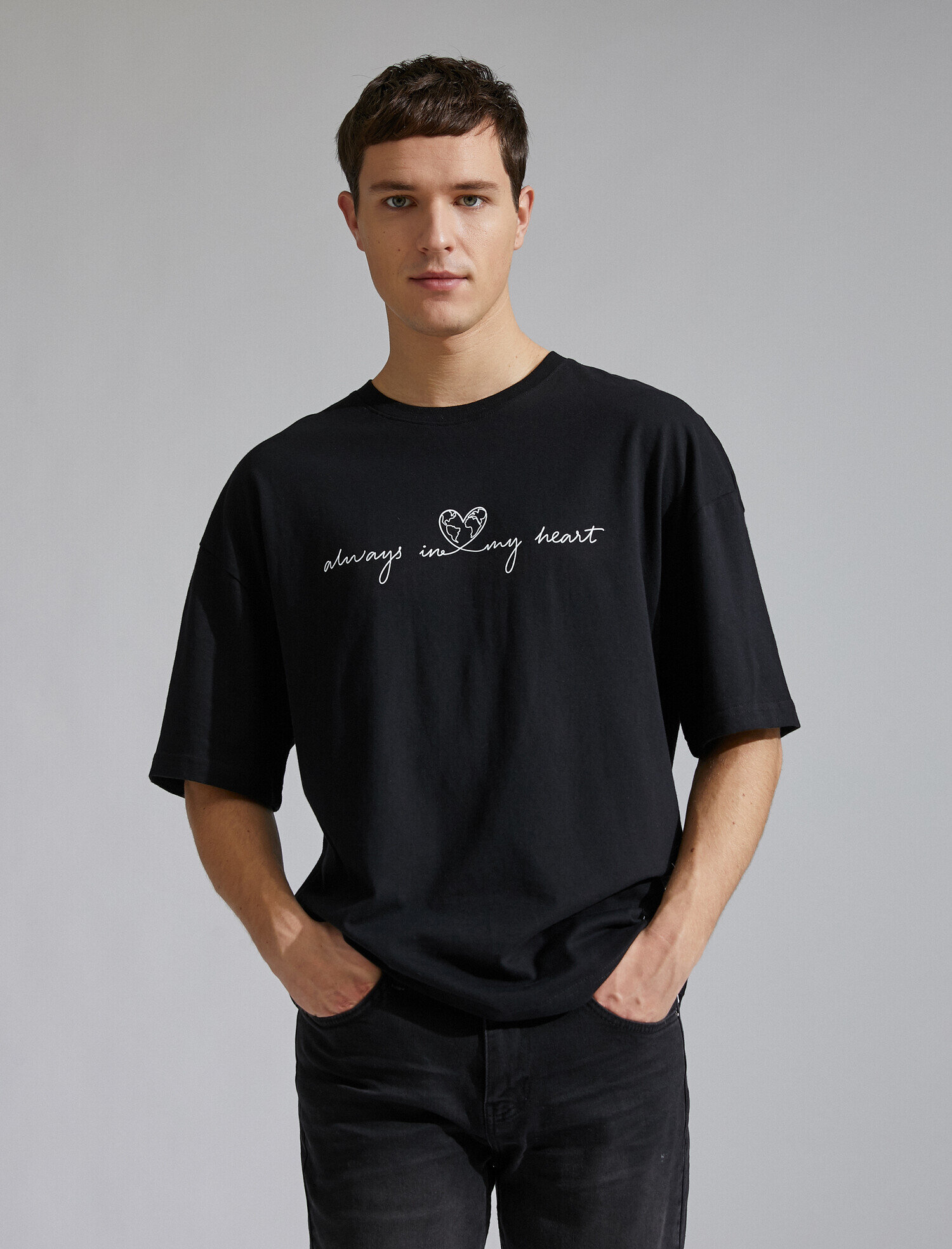   Oversize Baskılı Tişört