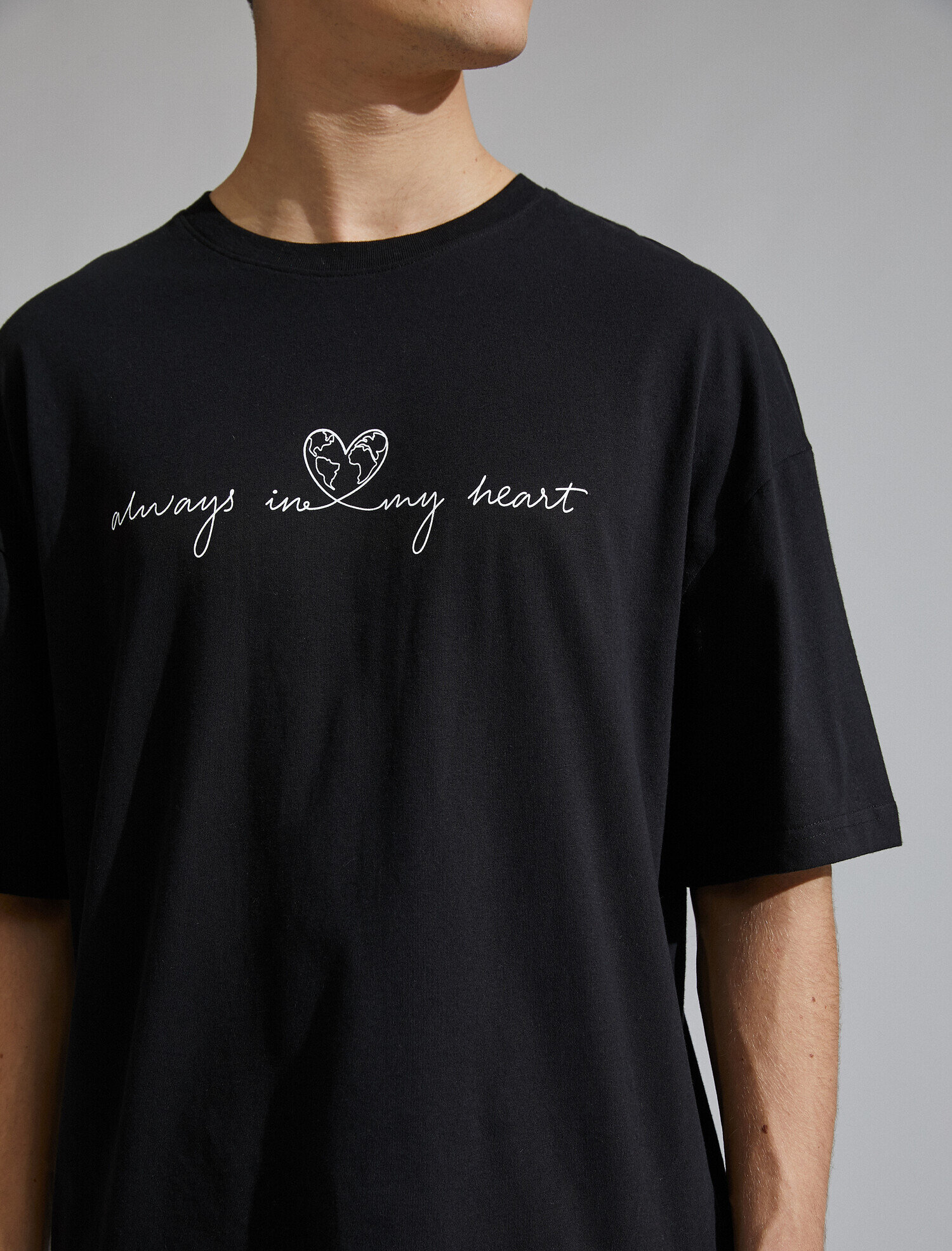   Oversize Baskılı Tişört