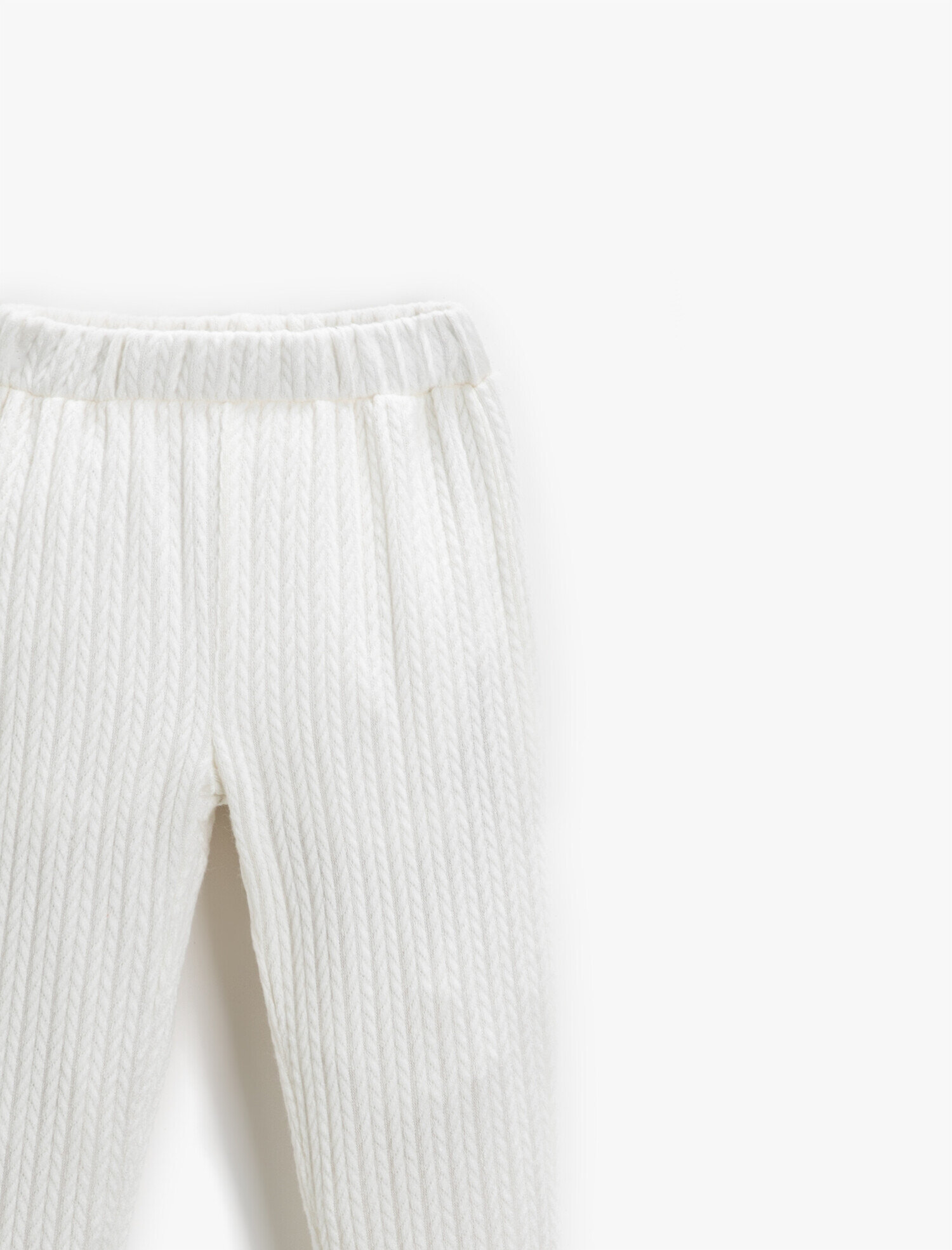 Kız Çocuk Basic Dokulu Jogger Eşofman Altı