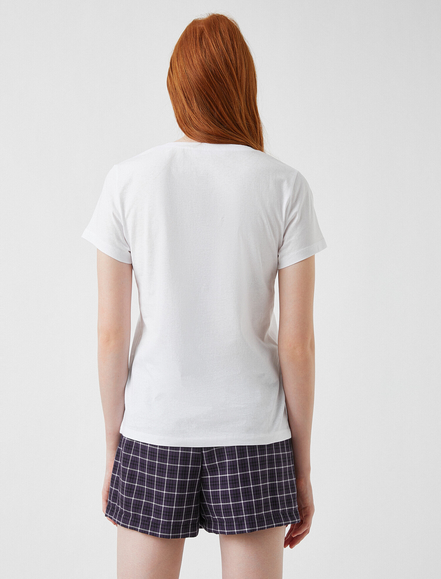   Baskılı Kısa Kollu Pamuklu Tişört