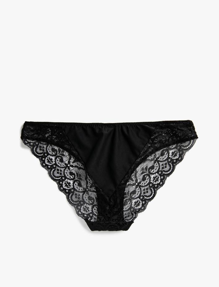 Dantel Detaylı Brief Külot