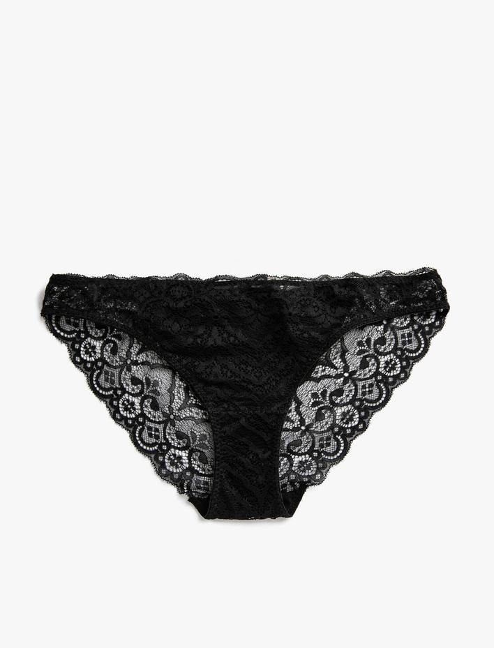  Dantel Detaylı Brief Külot