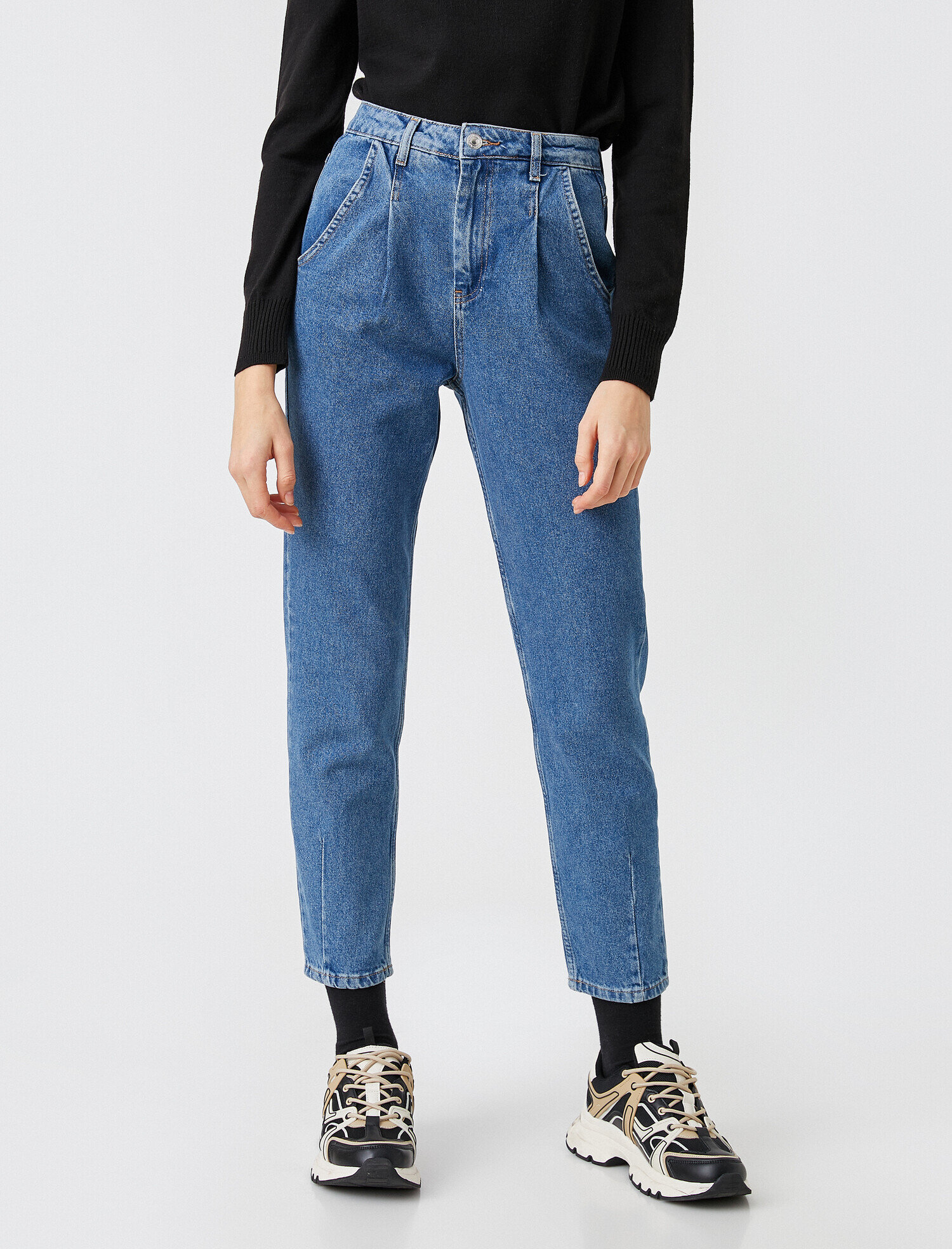   Yüksek Bel Kot Pantolon - Mom Jean