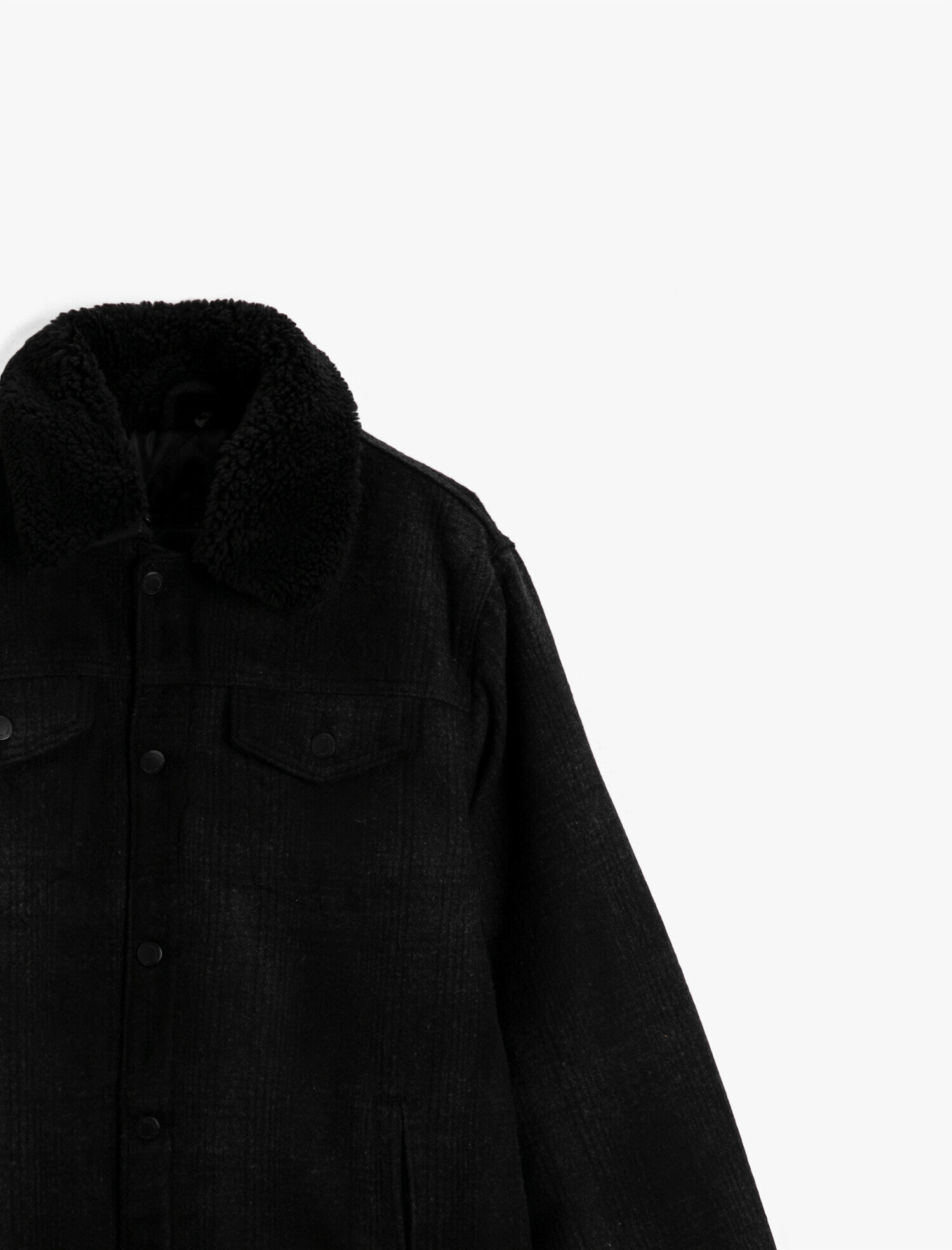   Suni Kürklü Ekose Mont