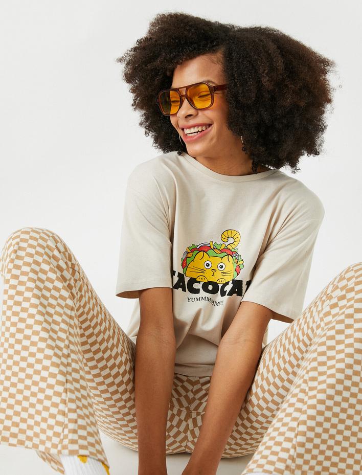  Bisiklet Yaka Kısa Kollu Tişört