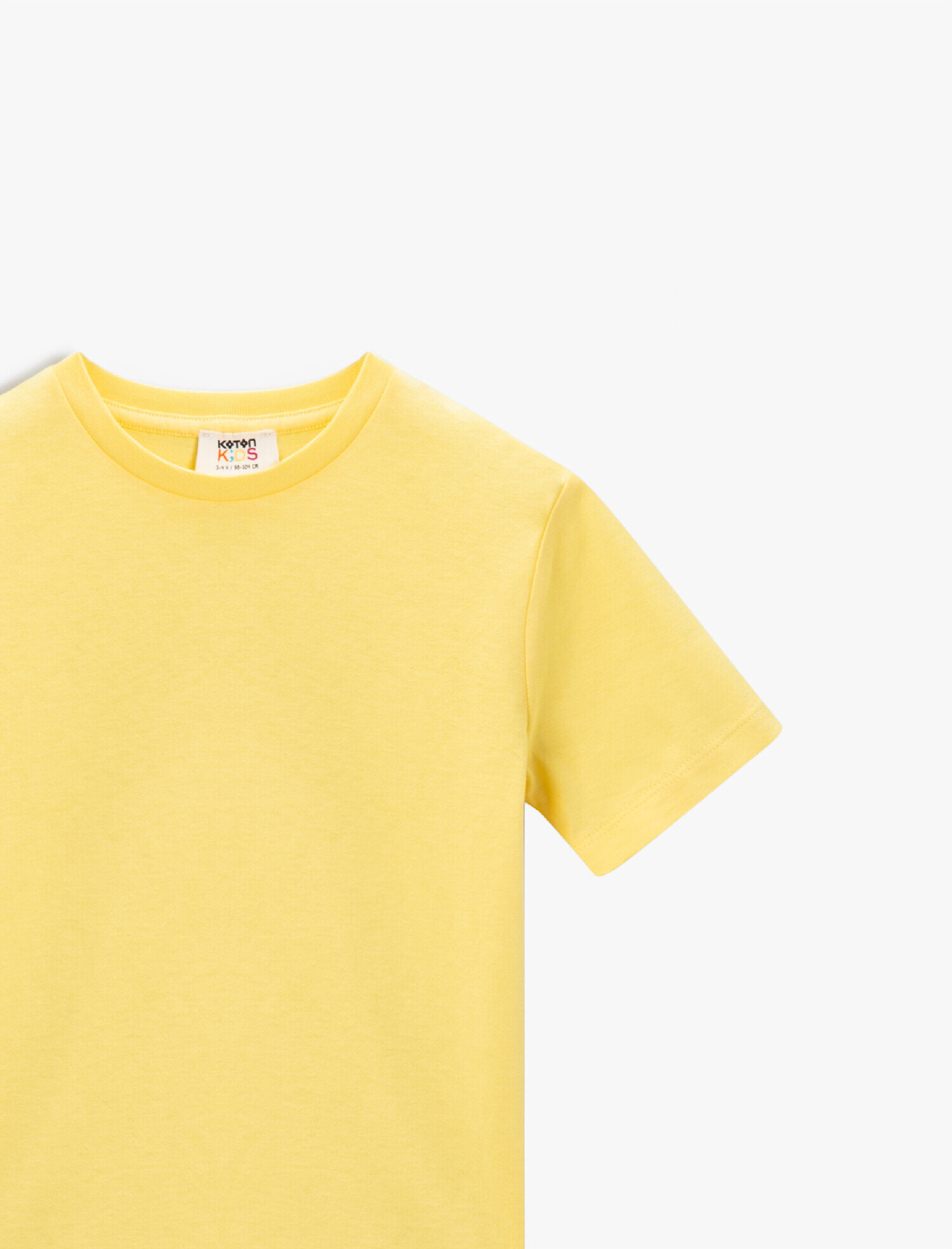  Erkek Çocuk Basic Kısa Kollu Tişört Pamuklu