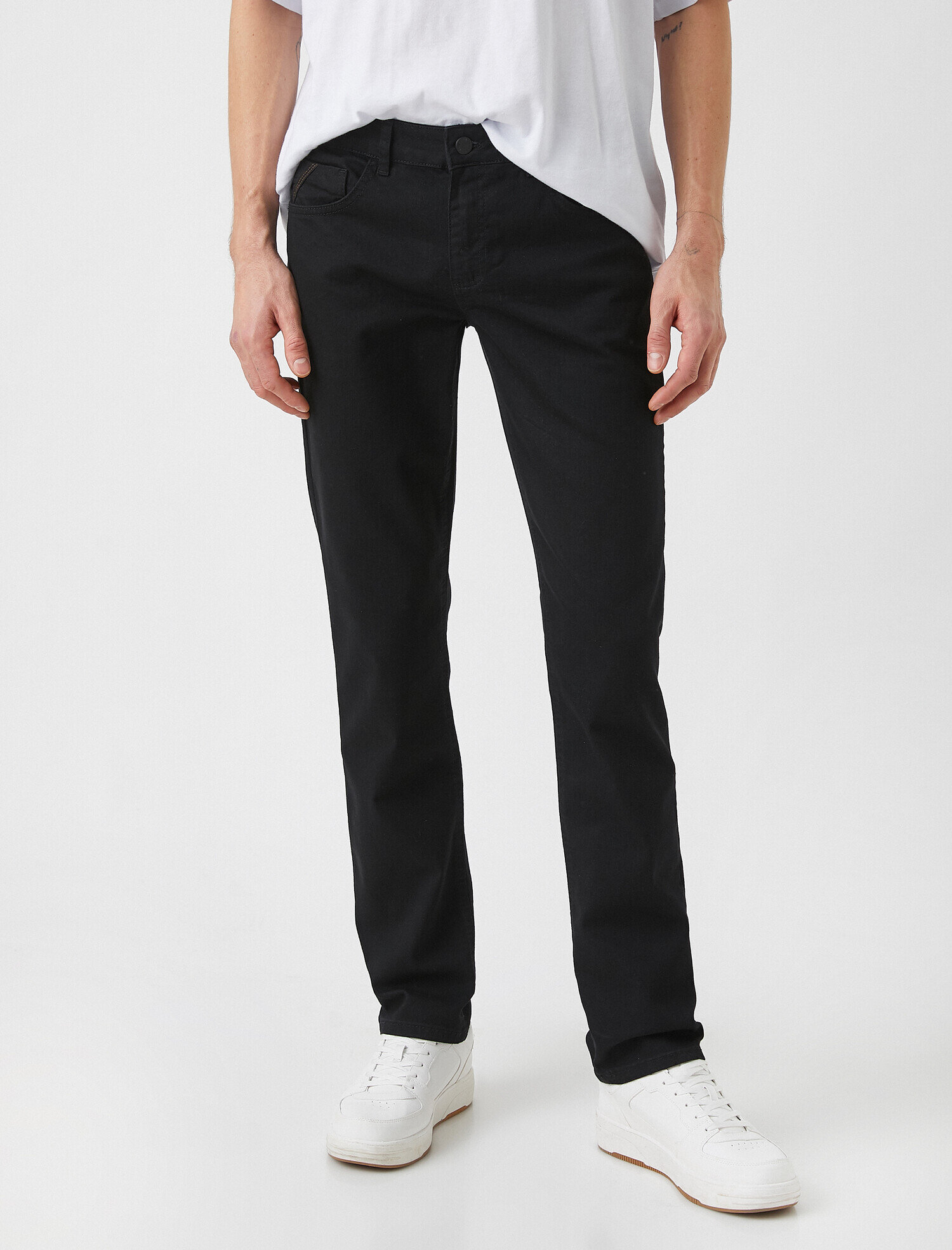   Straight Fit Boru Paça Kot Pantolon - Mark Jean