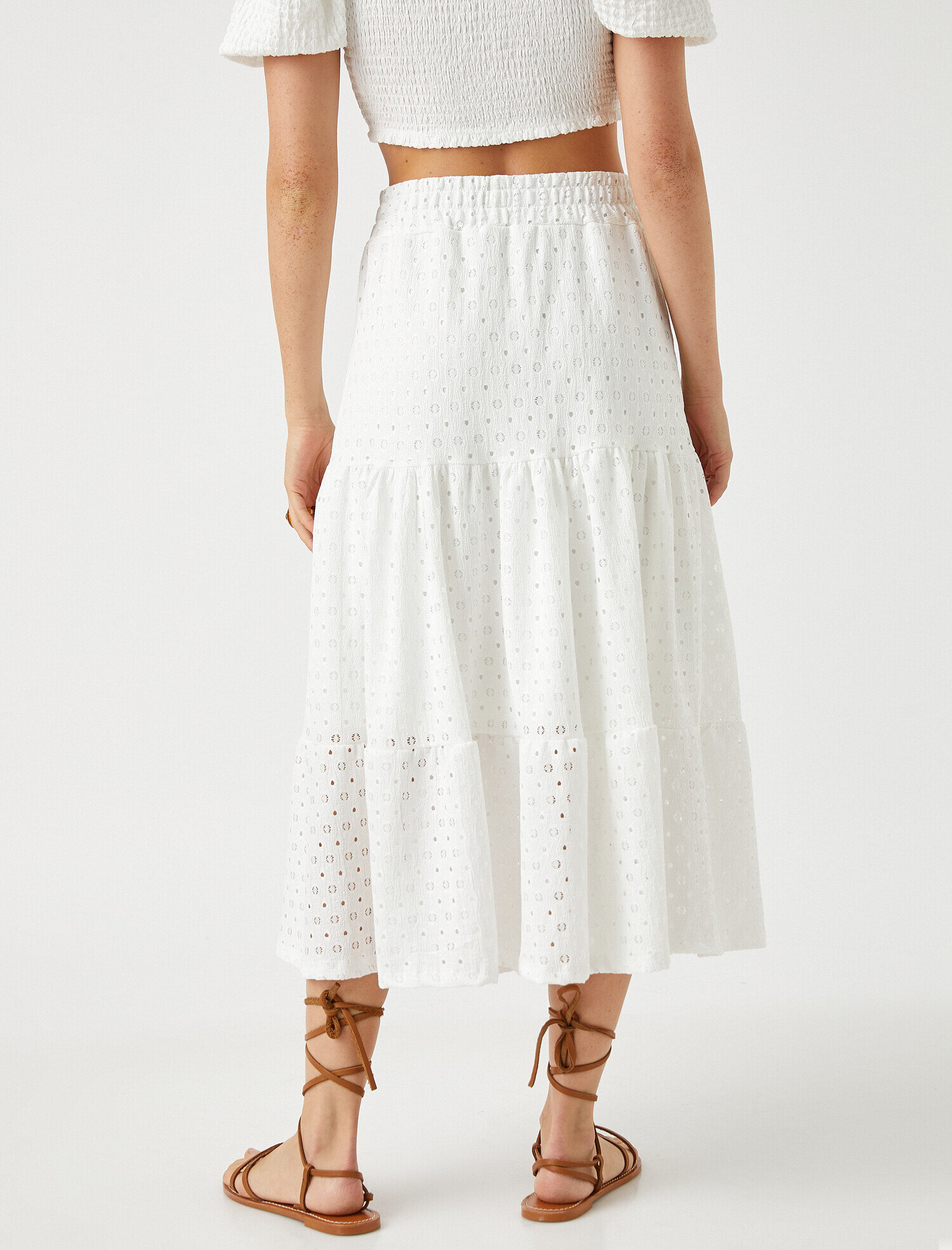   Beli Lastikli Fırfırlı Etek