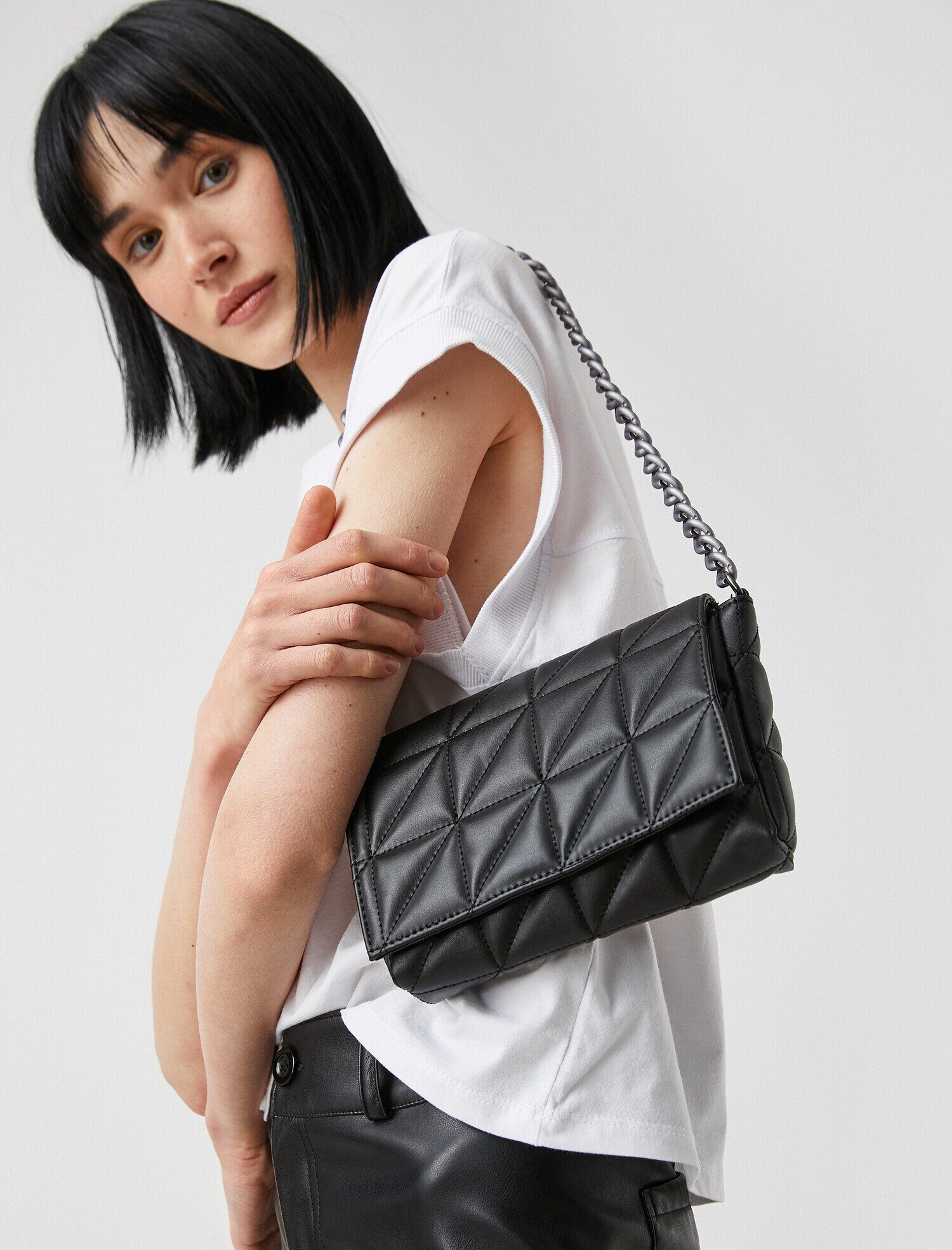  Kadın Suni Deri Omuz Çantası