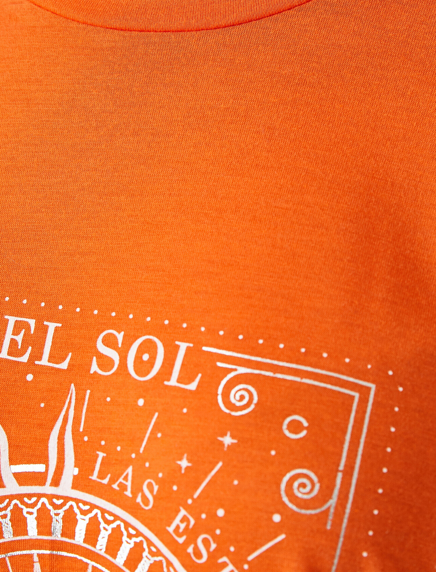   Bisiklet Yaka Baskılı Kısa Kollu Tişört