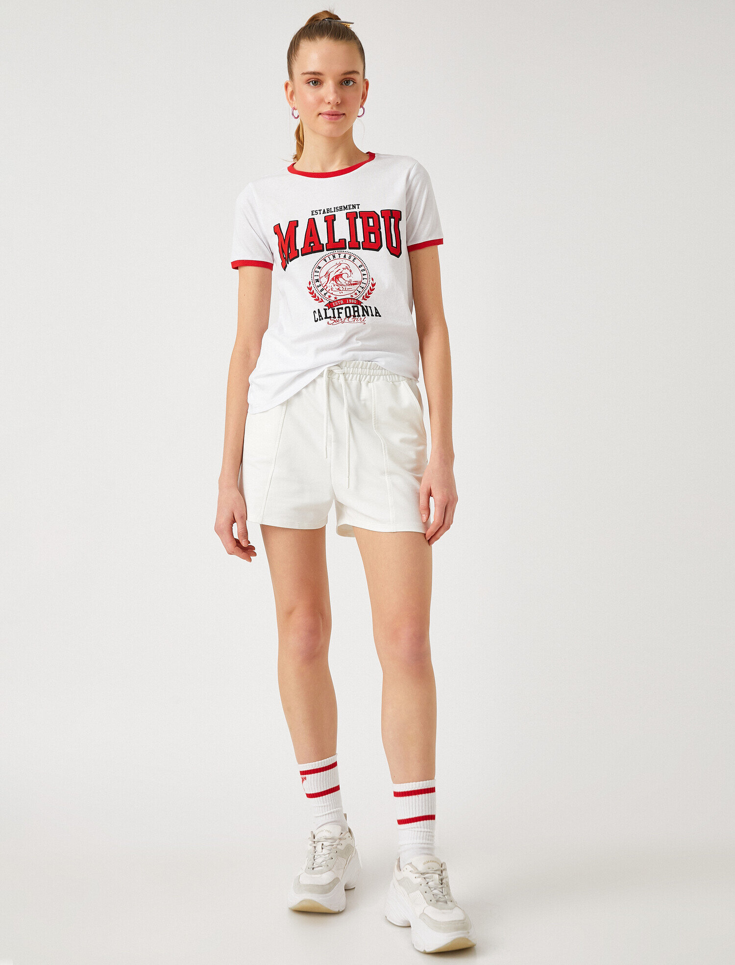   Kısa Kollu Baskılı Tişört