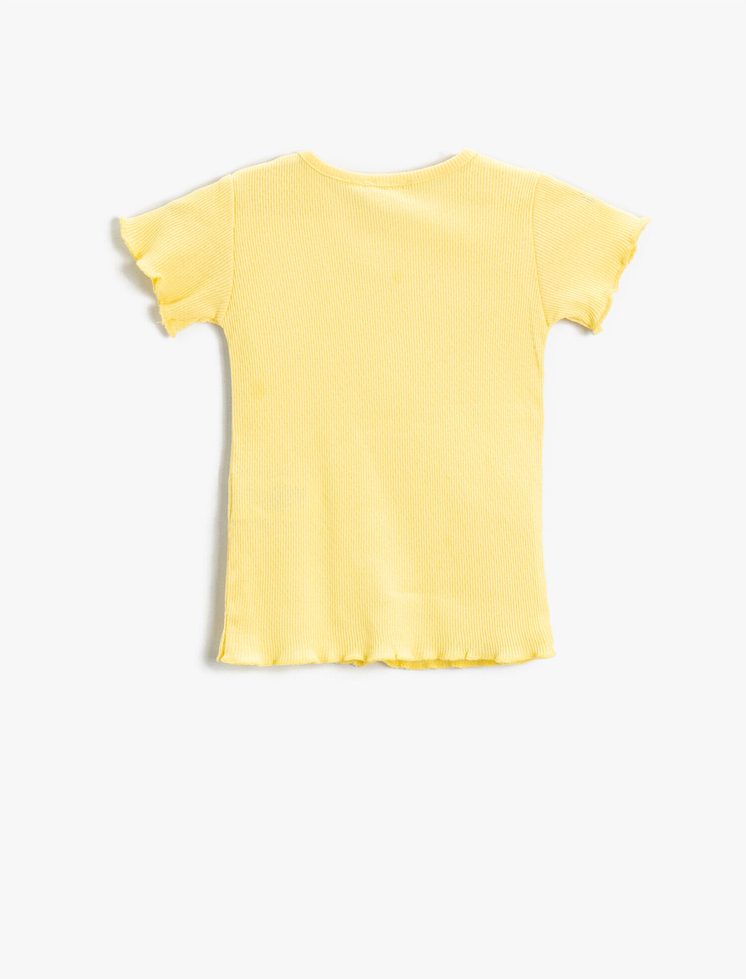  Kız Çocuk Basic Kısa Kollu Tişört Pamuklu