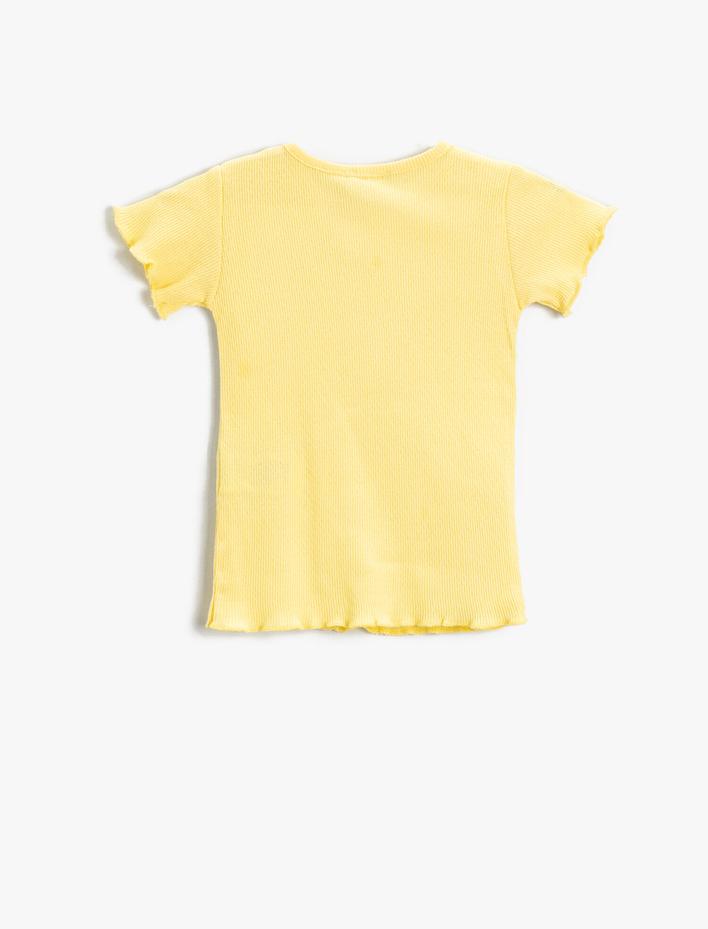 Kız Çocuk Basic Kısa Kollu Tişört Pamuklu