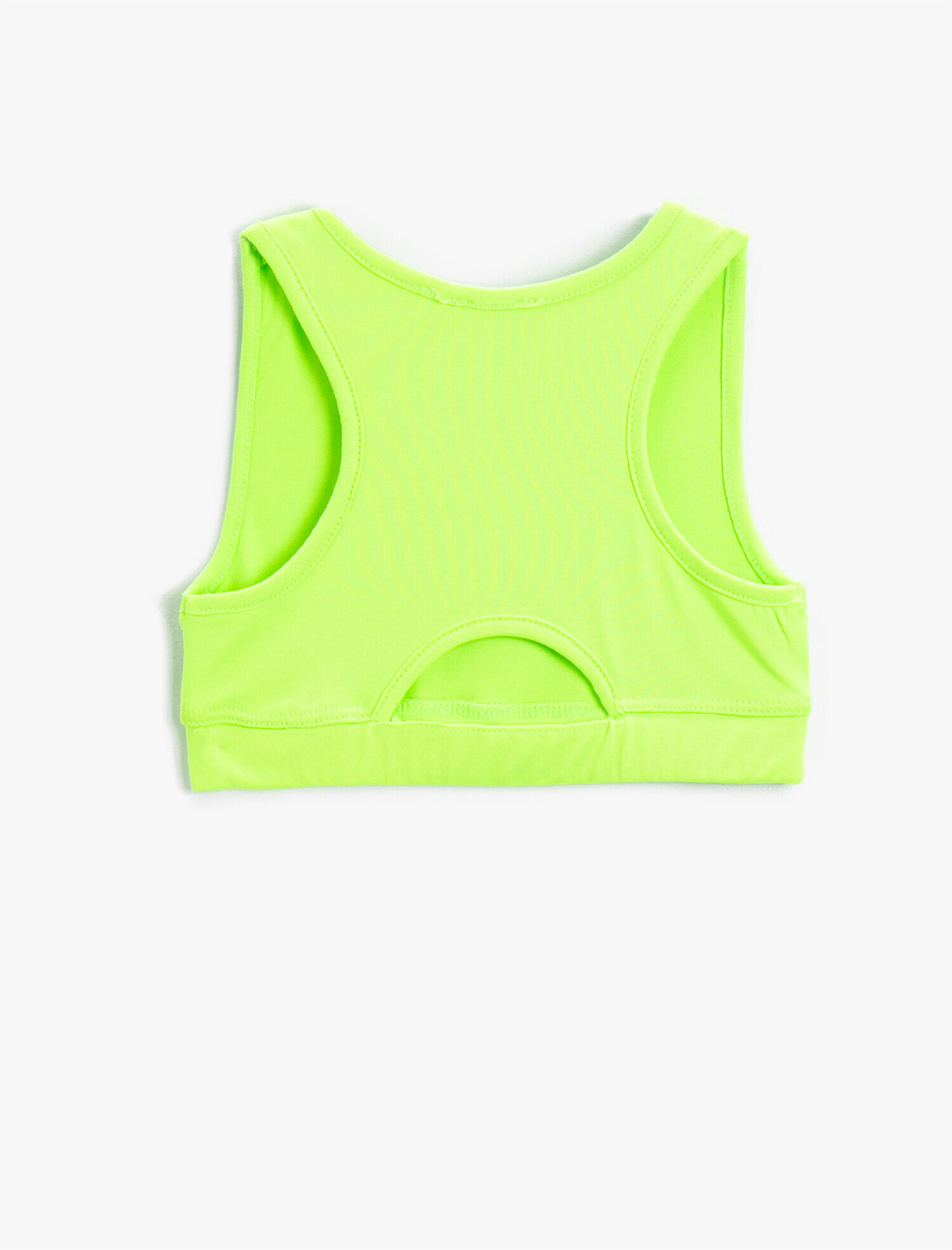  Kız Çocuk Slogan Baskılı Crop Spor Atlet