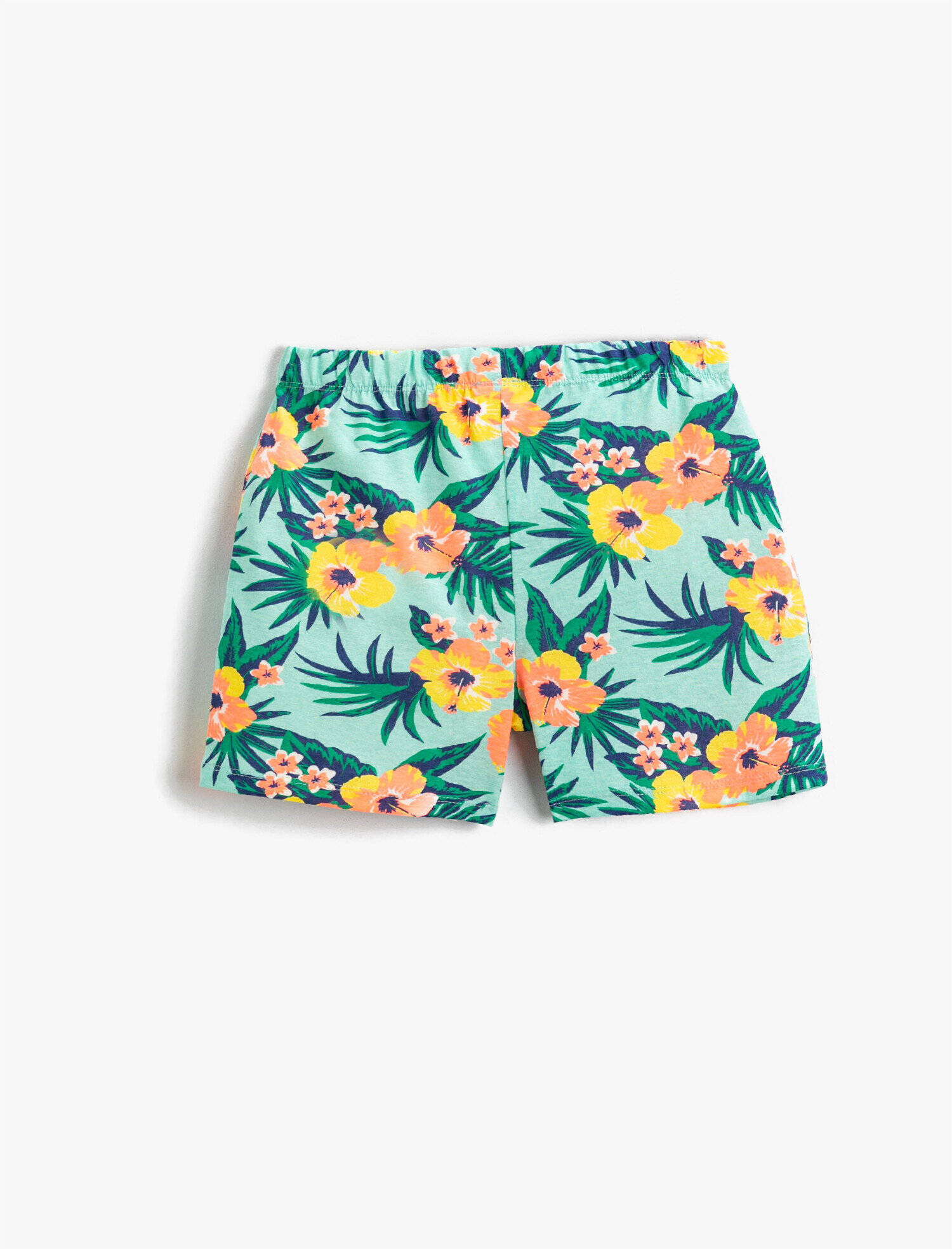  Kız Çocuk Çiçekli Şort Pamuklu