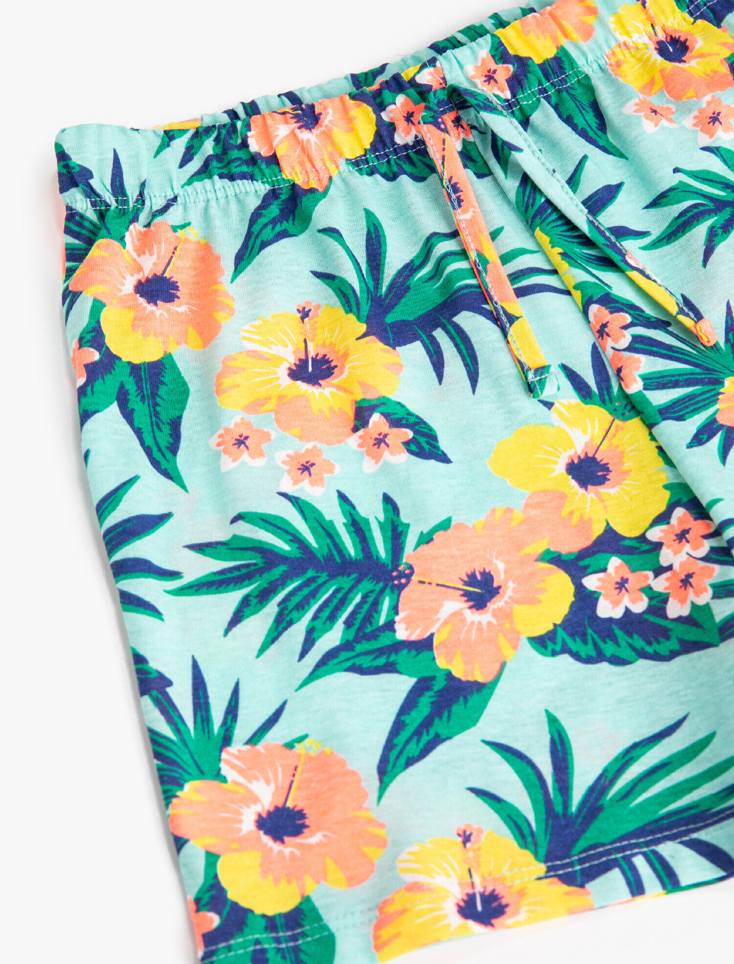  Kız Çocuk Çiçekli Şort Pamuklu