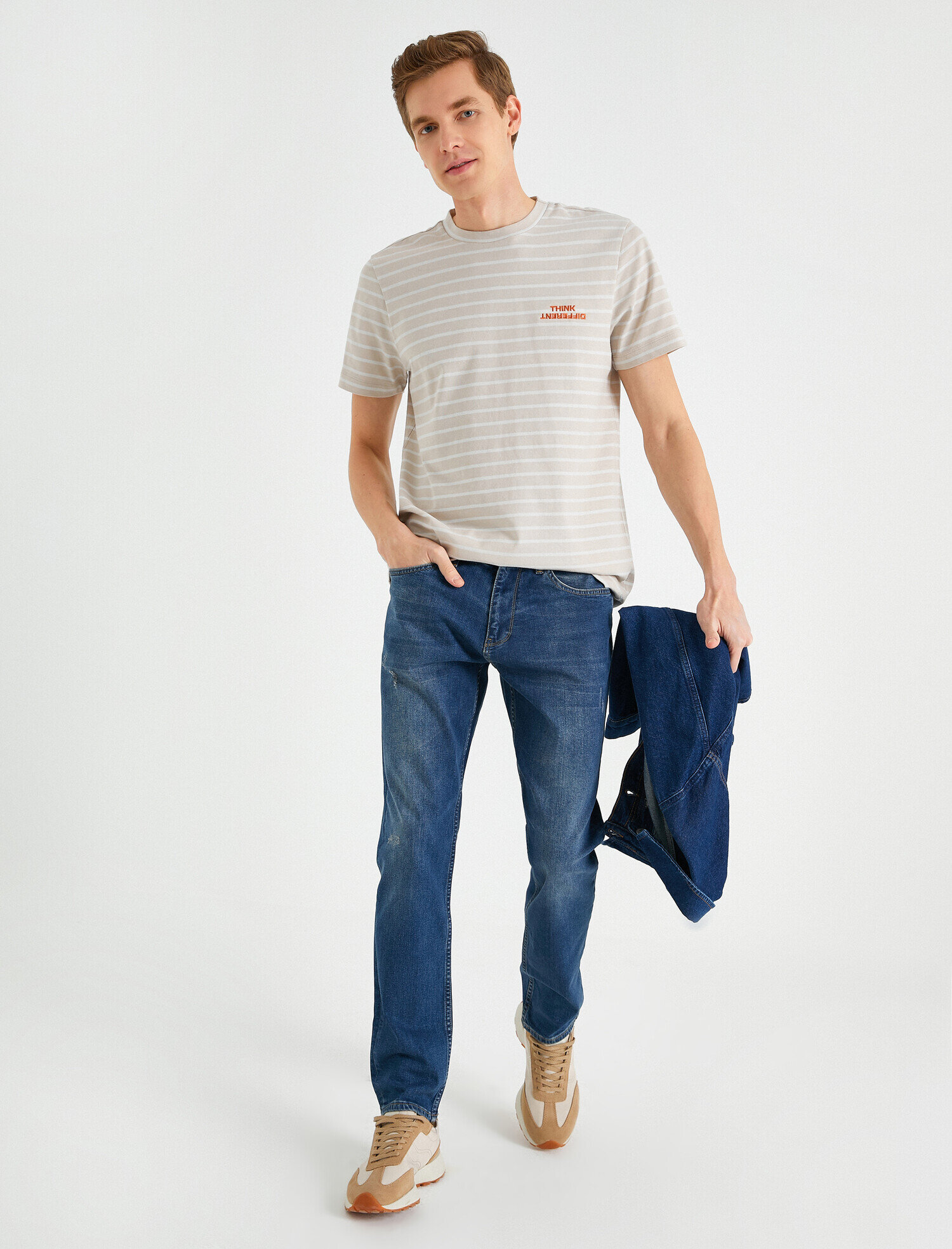   Slim Fit Kot Pantolon - Brad Jean