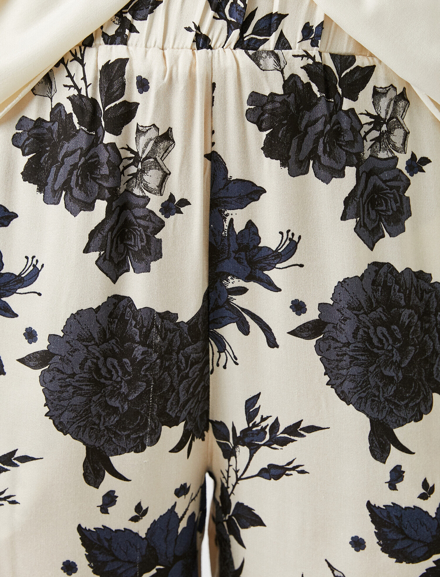   Desenli Beli Lastikli Pijama Altı