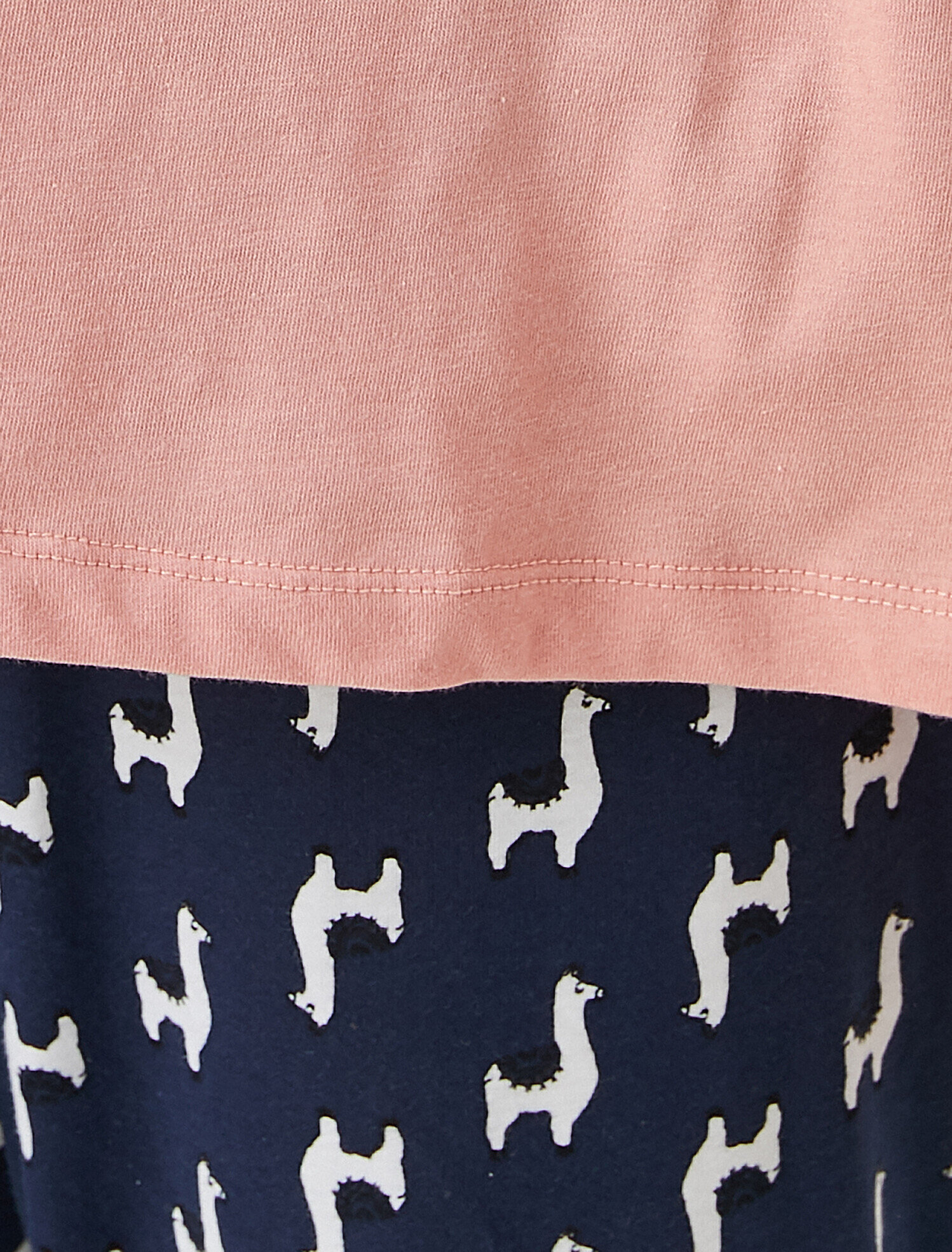   Desenli Baskılı Uzun Kollu Pamuklu Pijama Takımı
