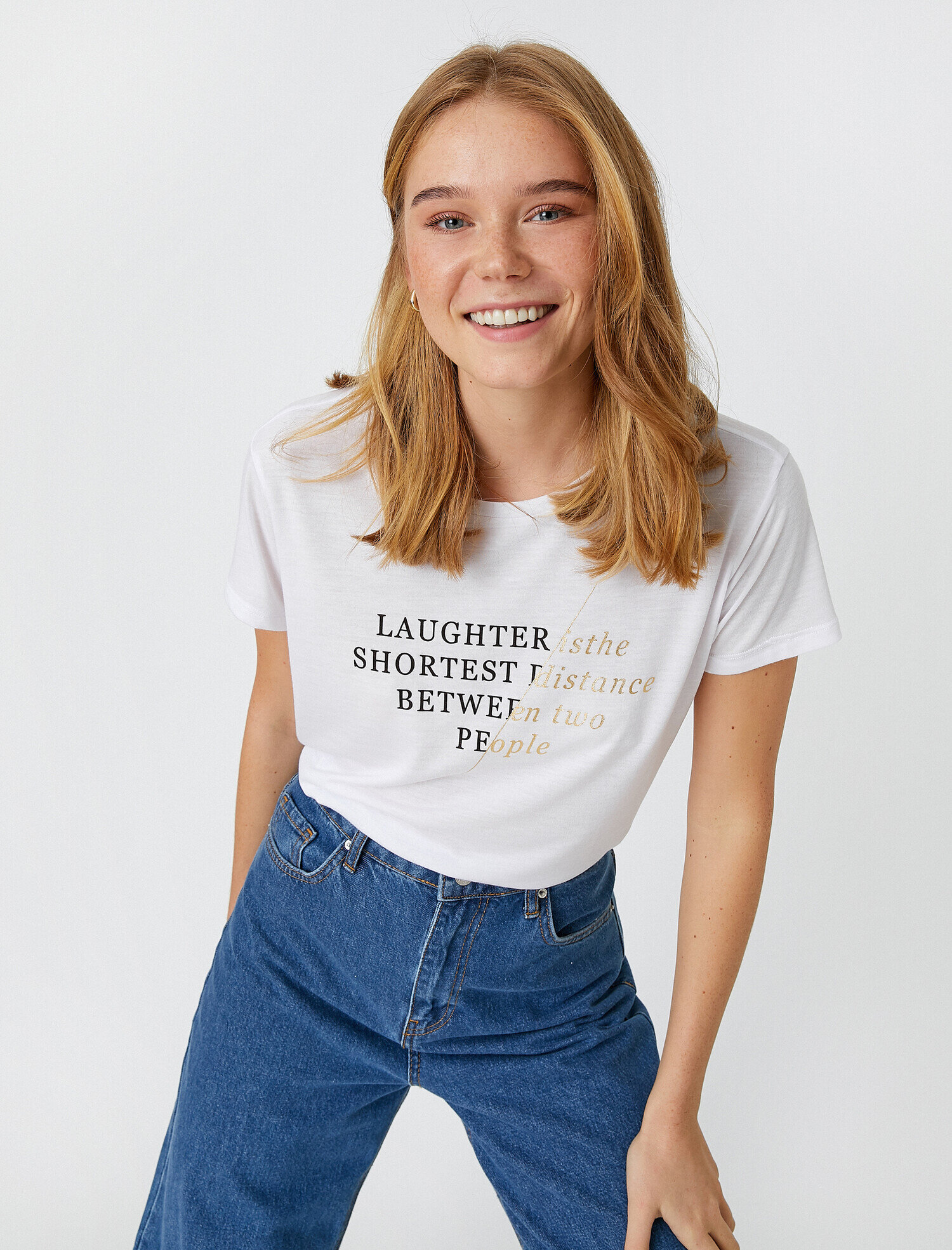   Baskılı Kısa Kollu Tişört