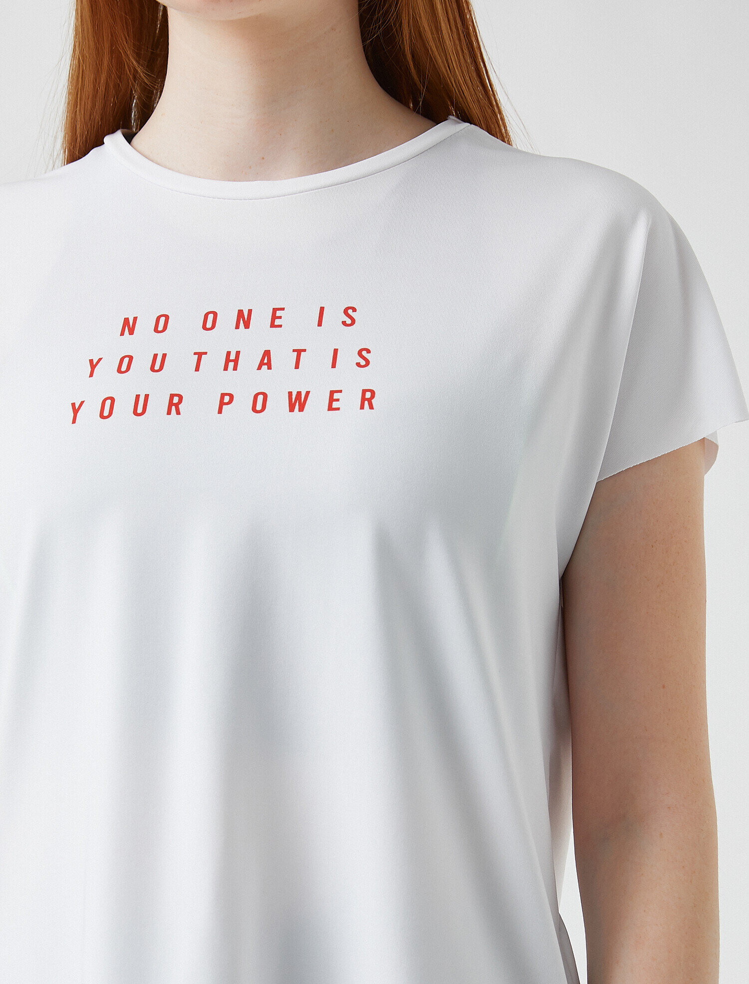   Bisiklet Yaka Baskılı Spor Tişört