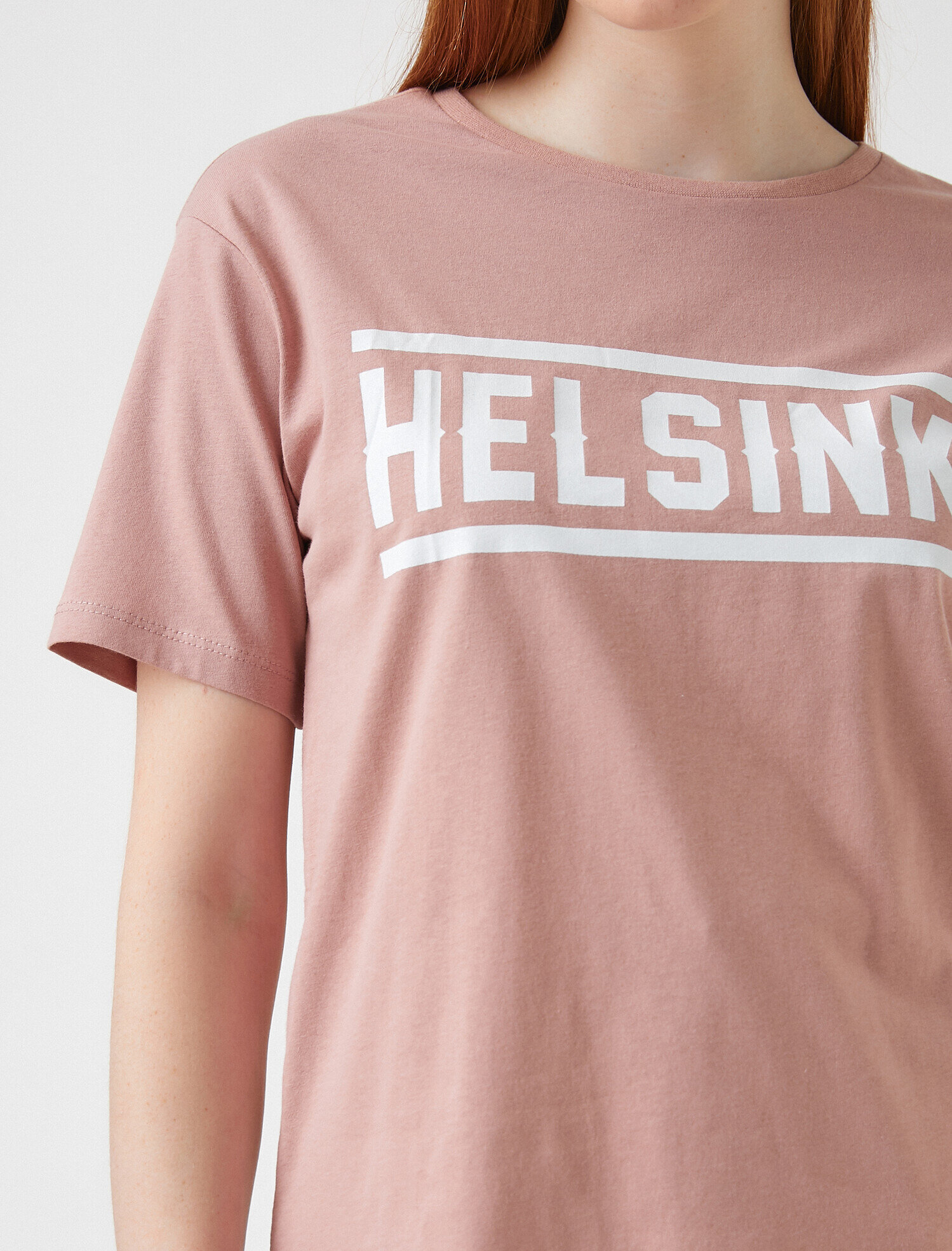   Baskılı Kısa Kollu Pamuklu Tişört