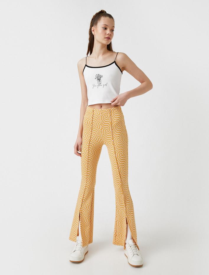  İnce Askılı Baskılı Atlet