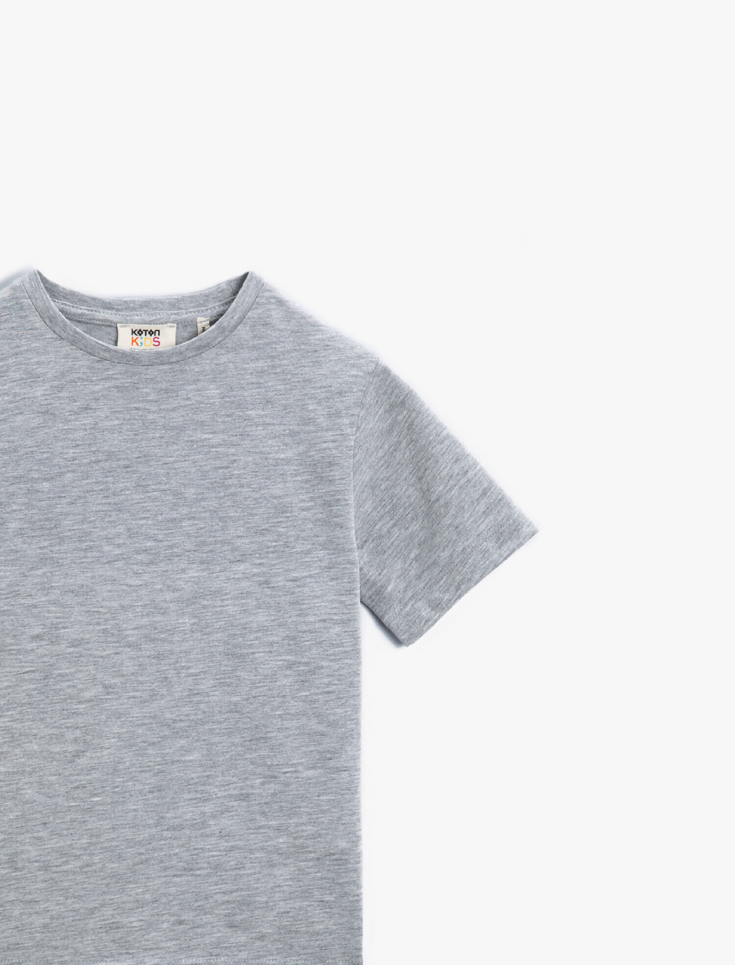  Erkek Çocuk Basic Kısa Kollu Tişört Pamuklu