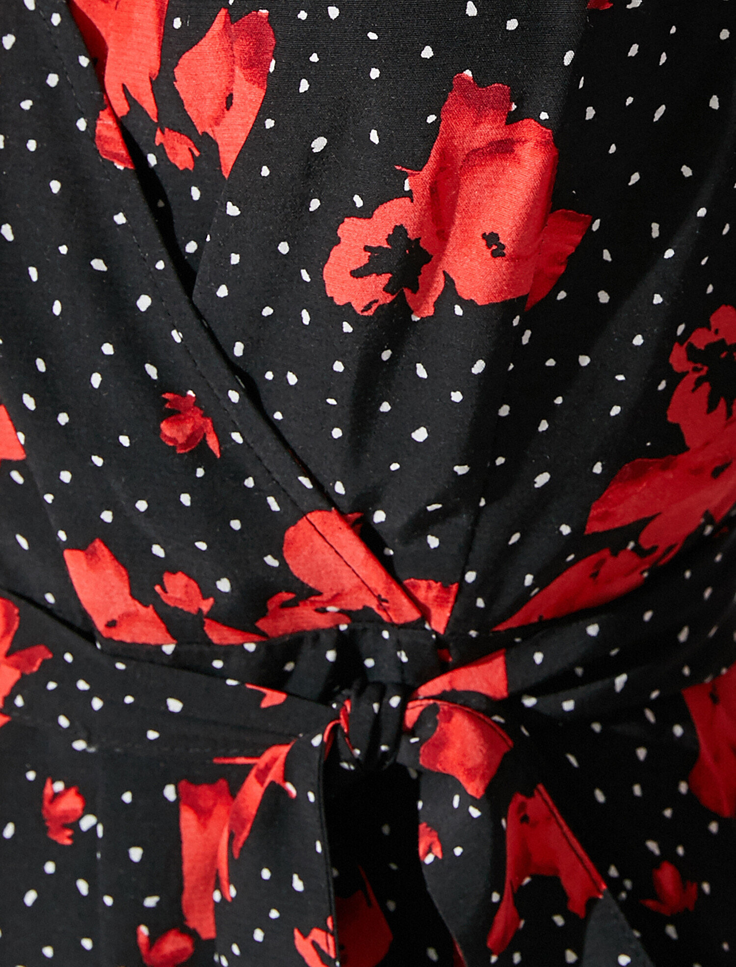   Uzun Kollu Çiçekli Elbise