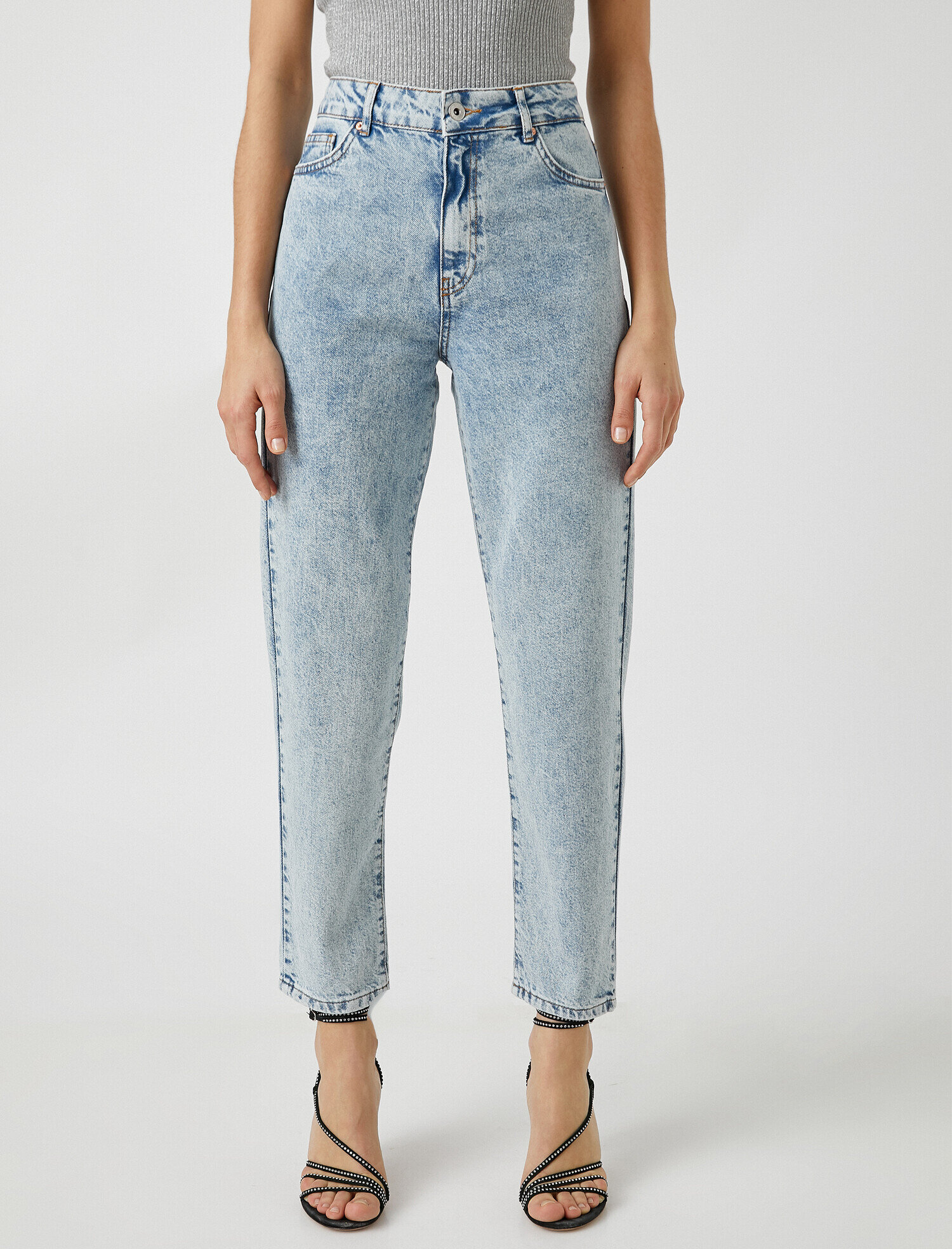   Yüksek Bel Kot Pantolon - Mom Jean