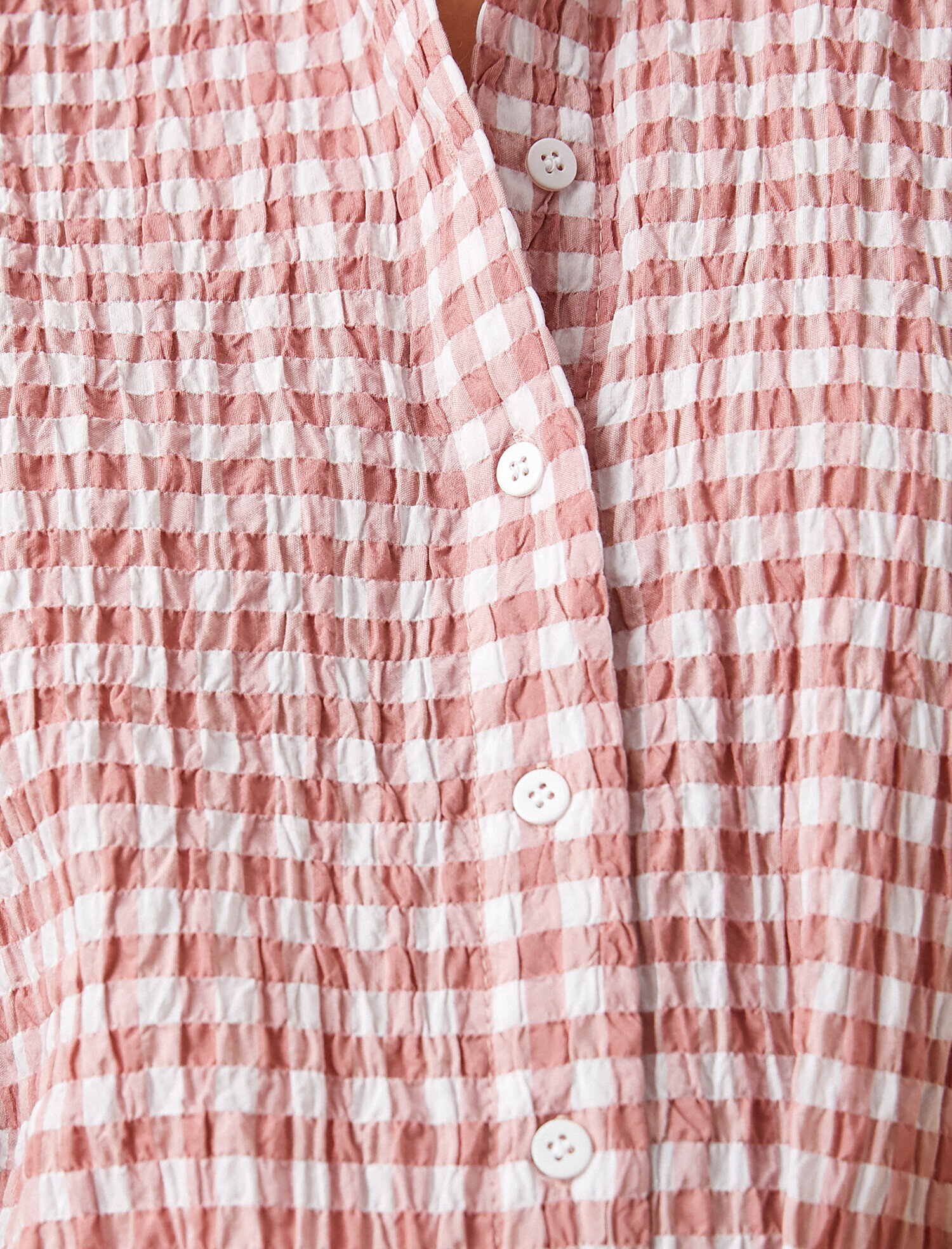   Kareli Kısa Kollu Gömlek