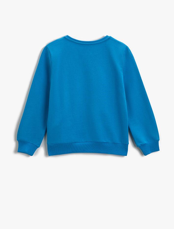 Erkek Çocuk Basic Cepli Sweatshirt Uzun Kollu Pamuklu
