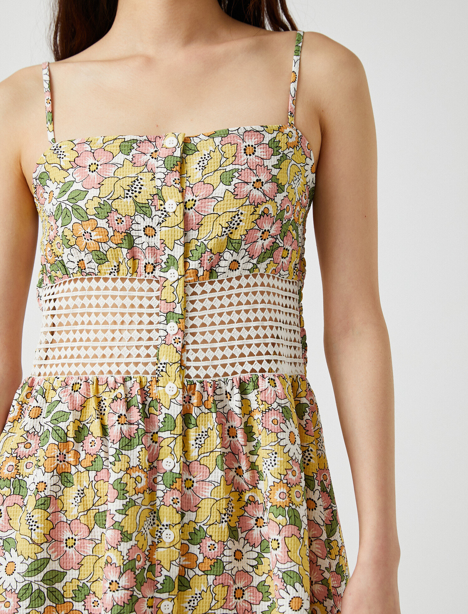 İnce Askılı Mini Elbise