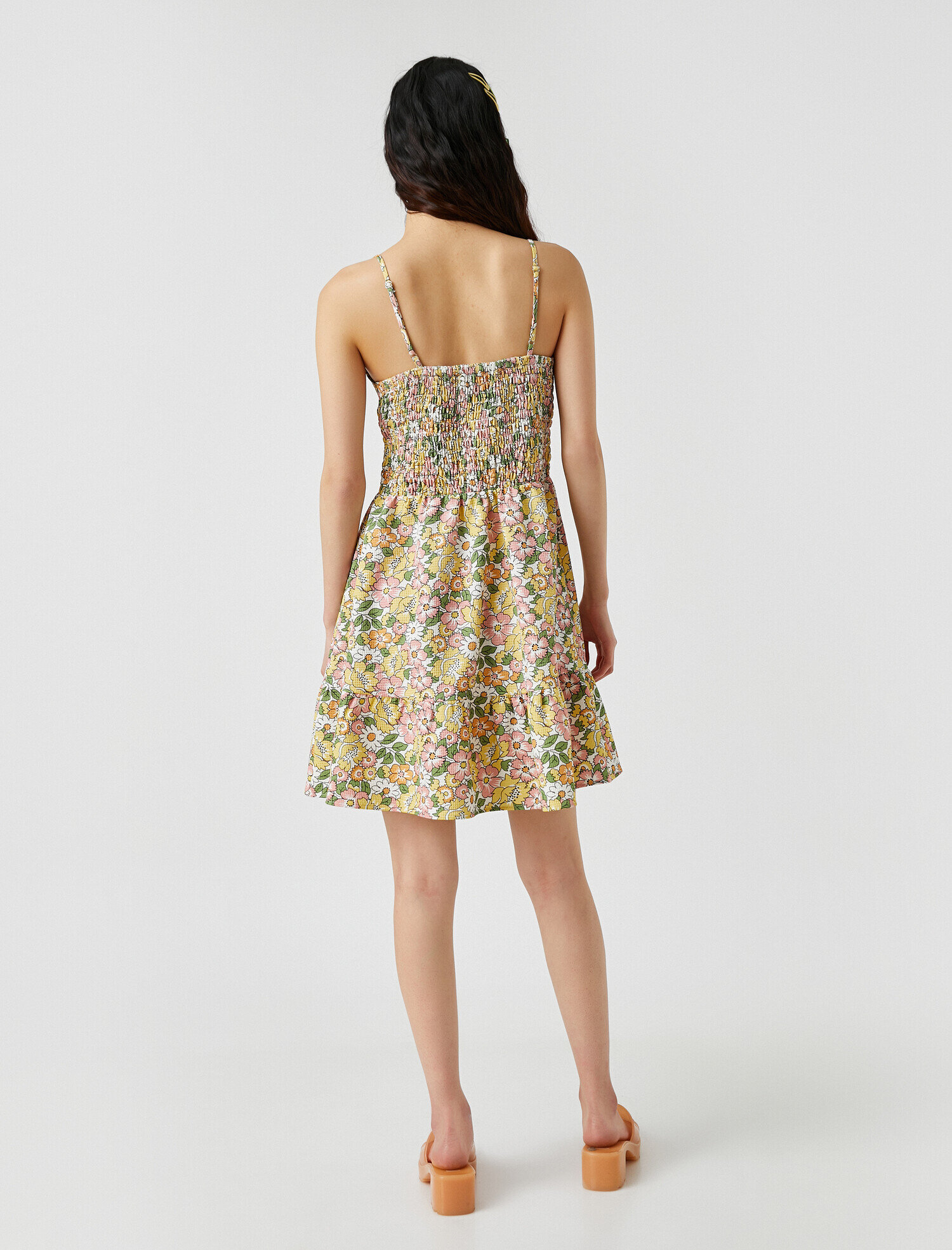 İnce Askılı Mini Elbise