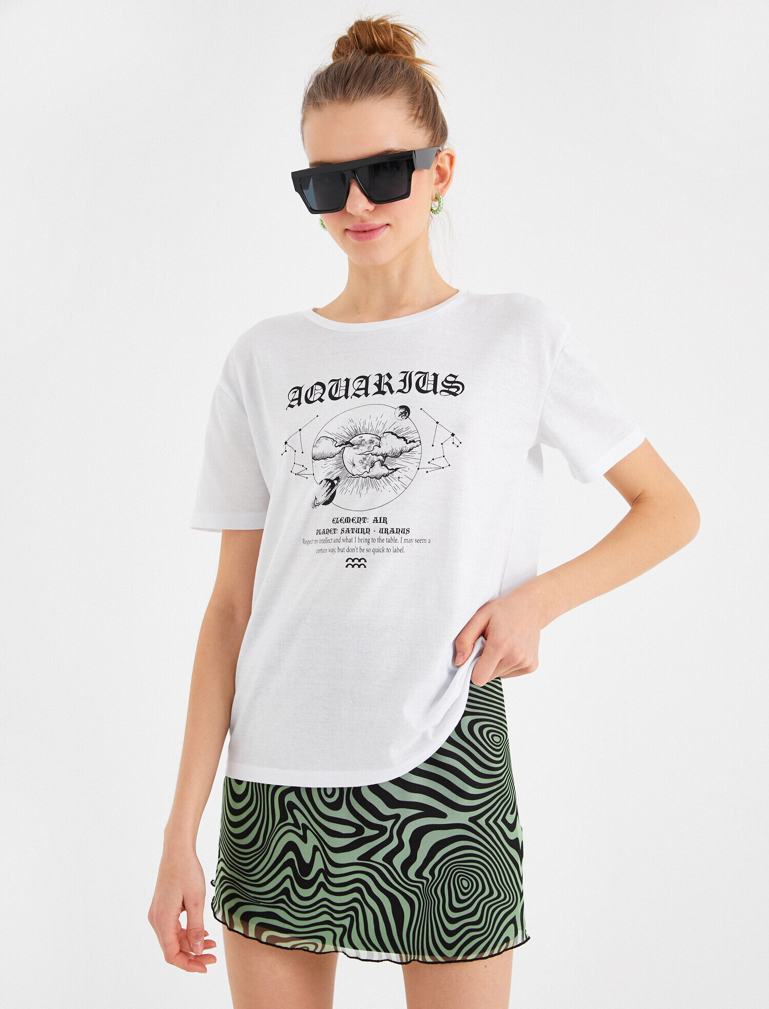   Kısa Kollu Baskılı Tişört