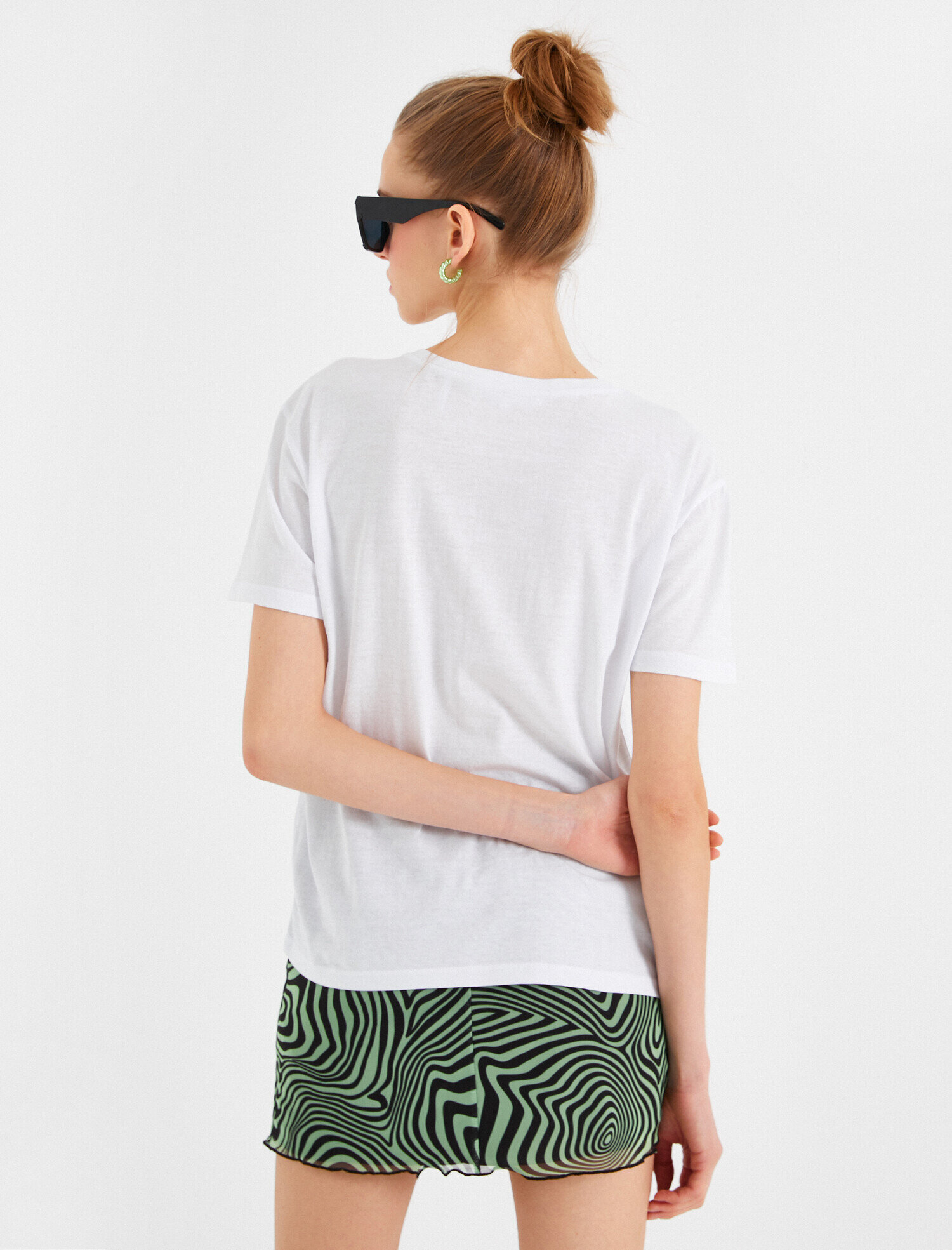   Kısa Kollu Baskılı Tişört