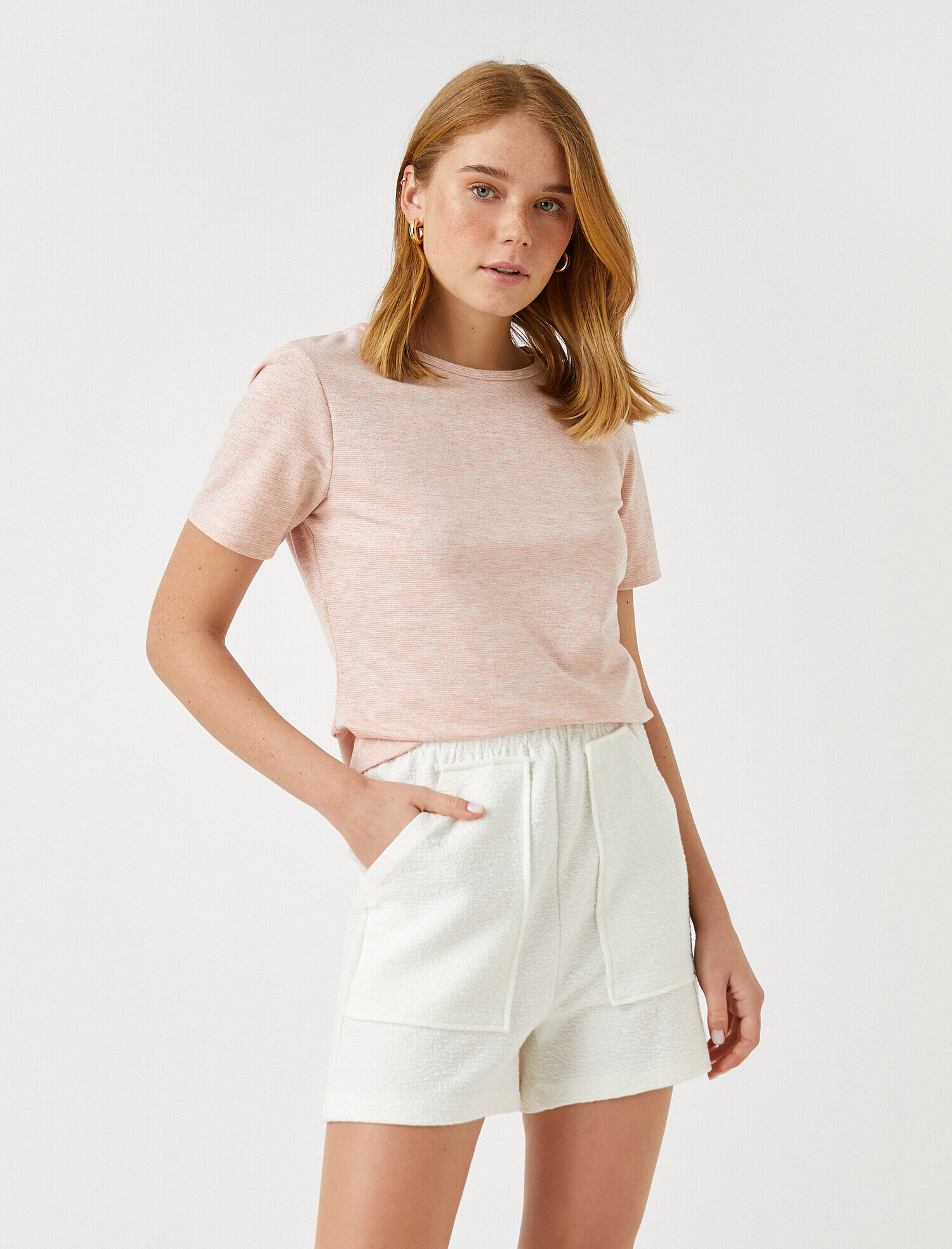   Bisiklet Yaka Kısa Kollu Tişört